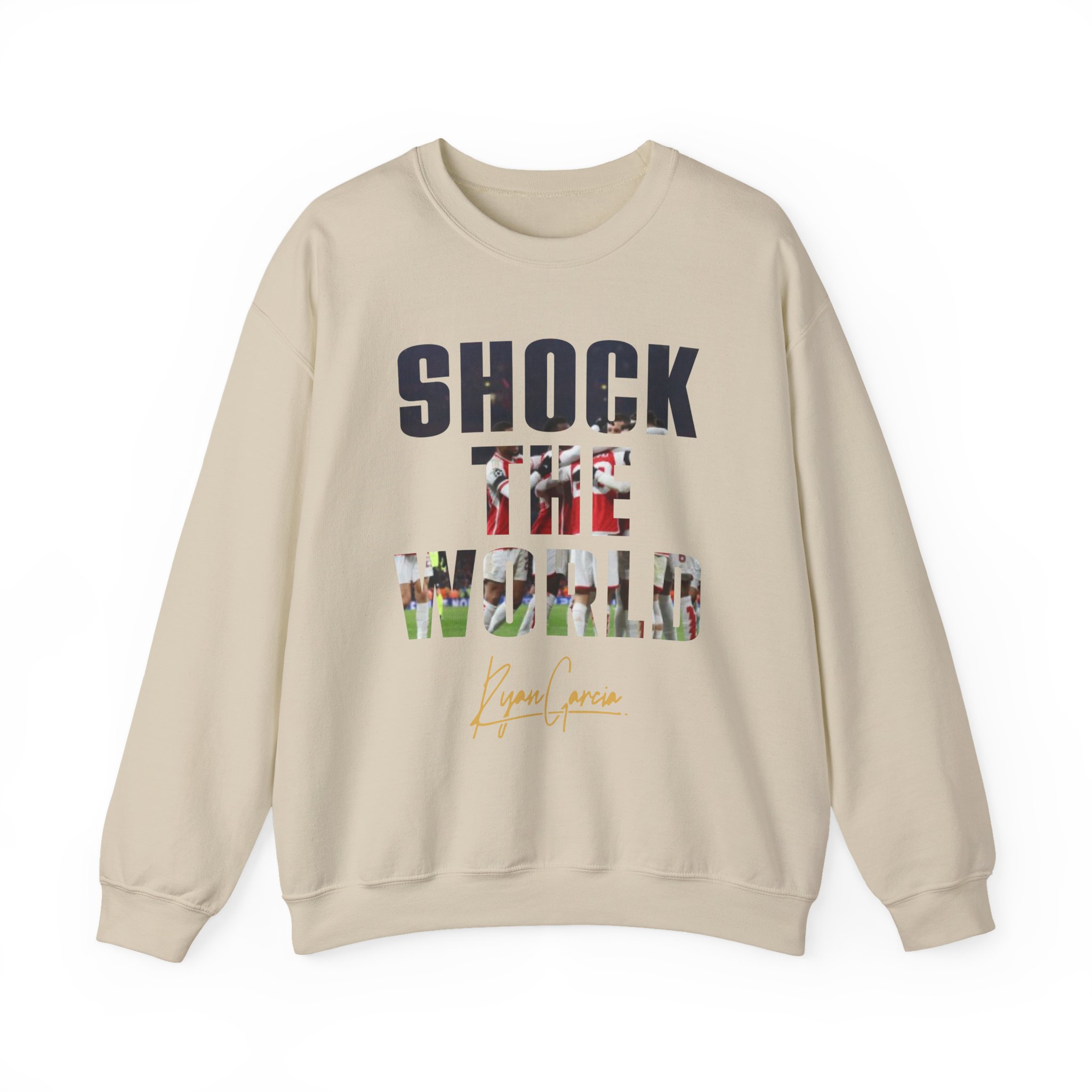 Ryan Garcia shock the world Unisex Heavy Blendâ„¢ Crewneck Sweatshirt
