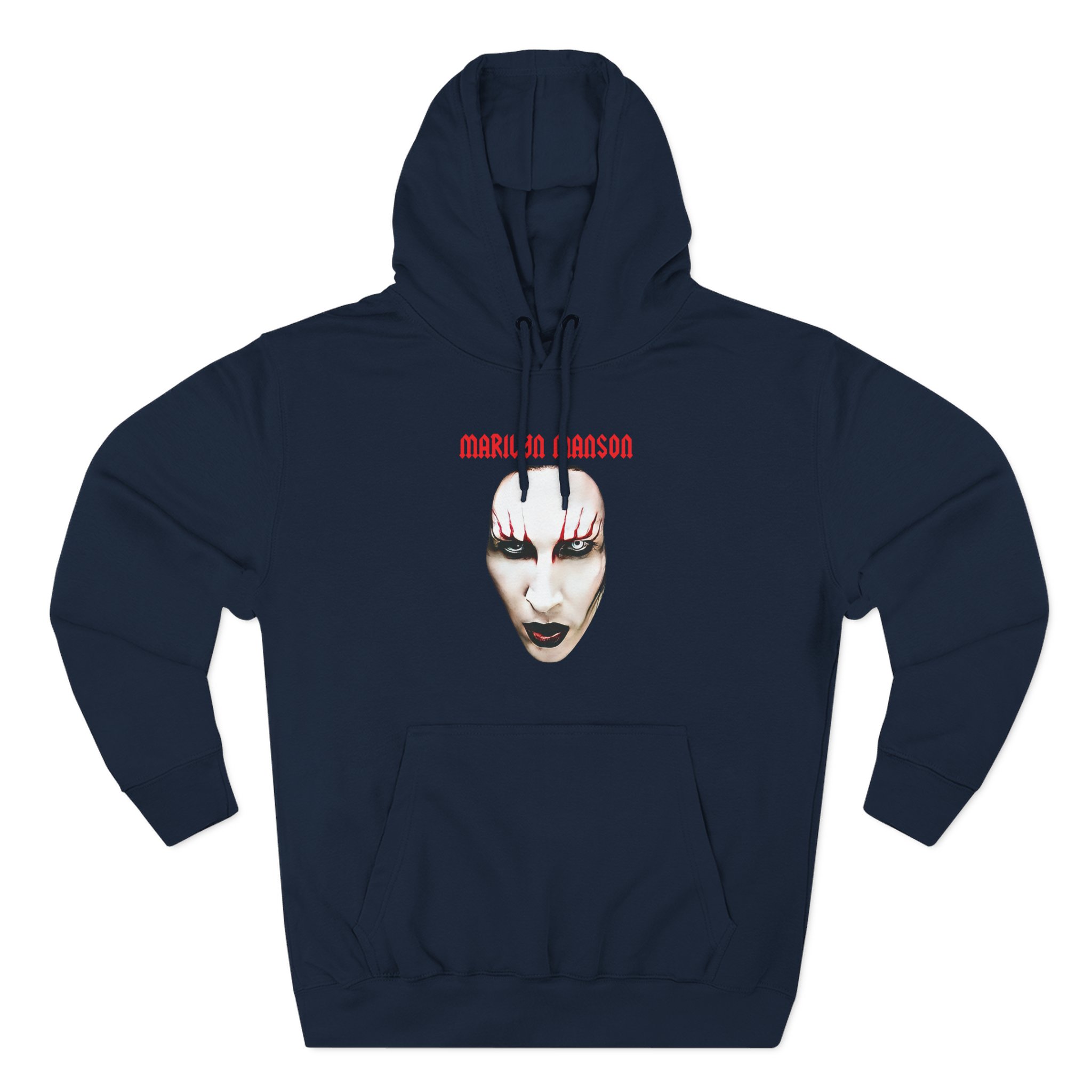 Marilyn Manson Red Lips Three-Panel Fleece Hoodie