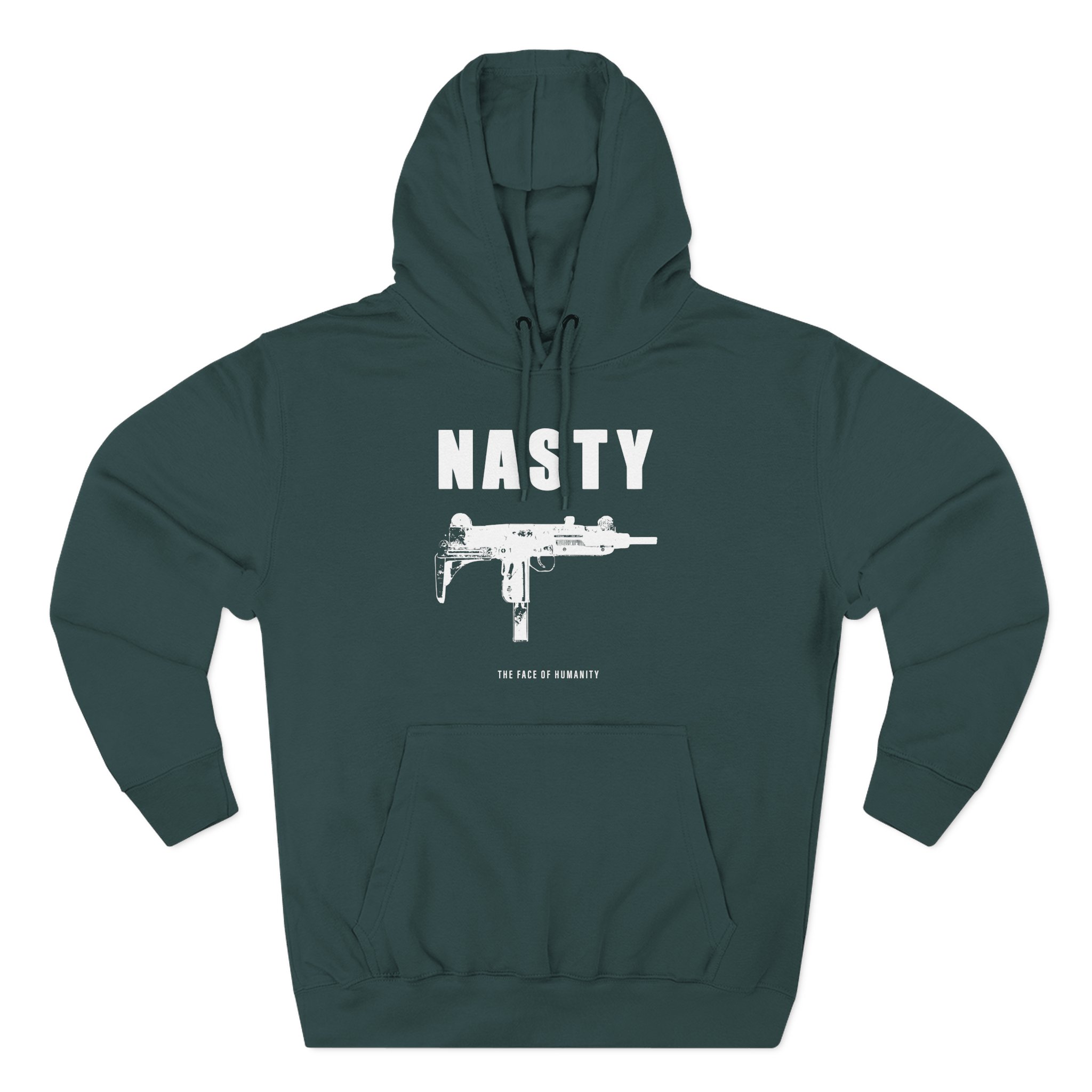 Nasty Humanity Three-Panel Fleece Hoodie