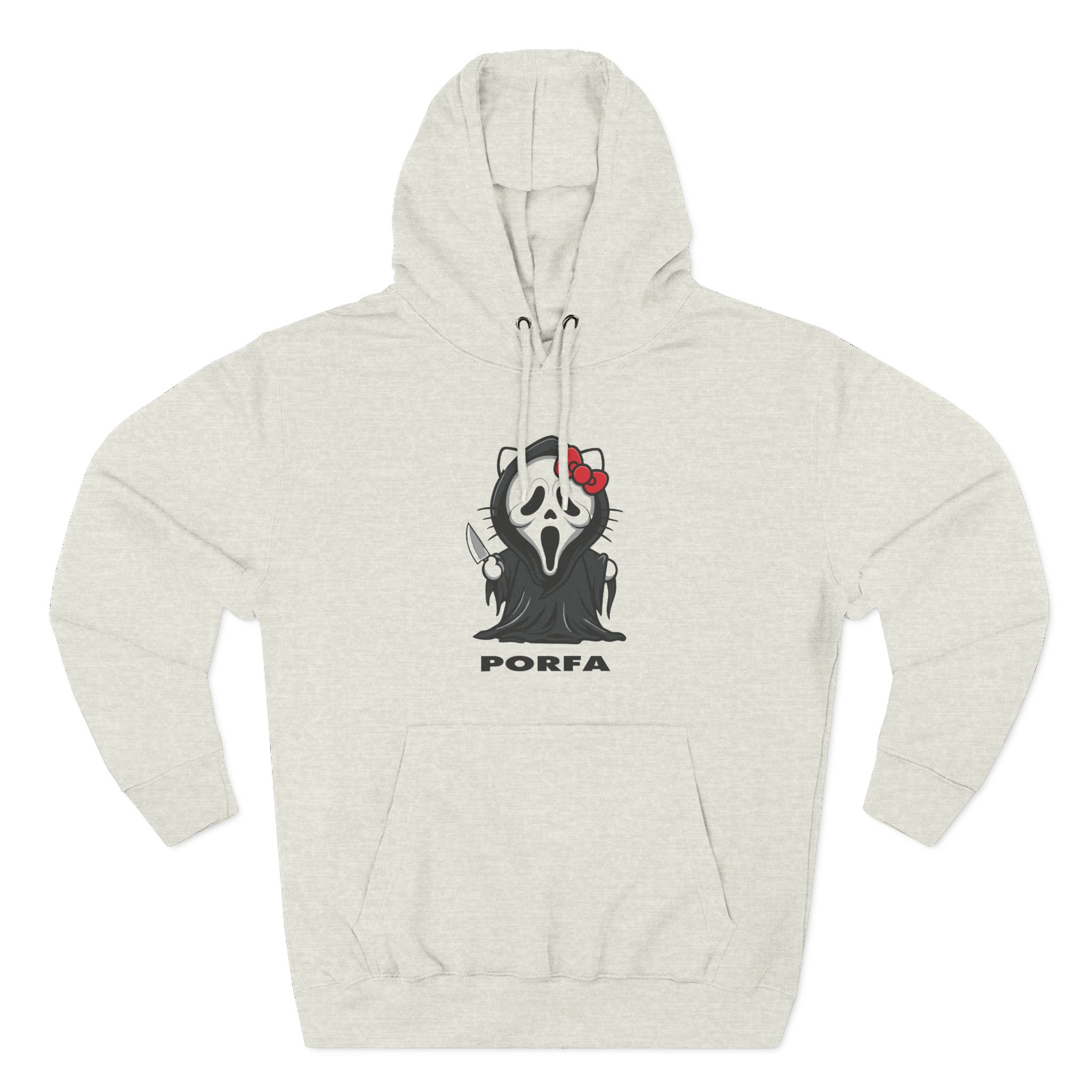 Porfa Scream Halloween Three-Panel Fleece Hoodie