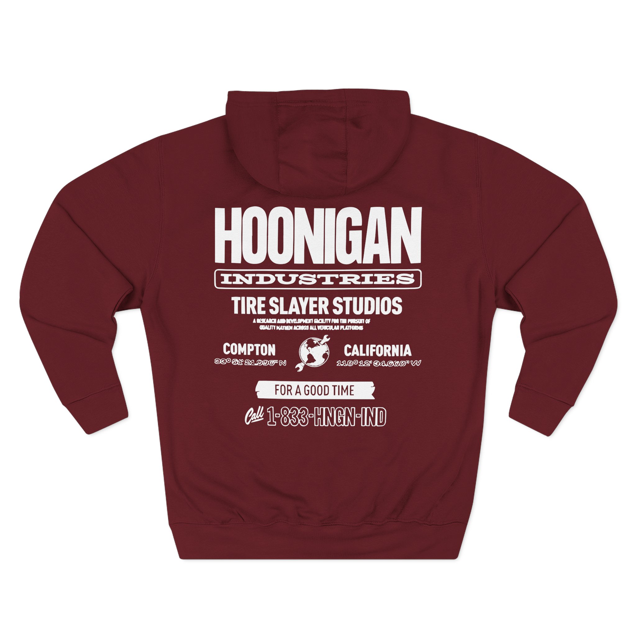 Ken Block Hoonigan Headquarters Three-Panel Fleece Hoodie