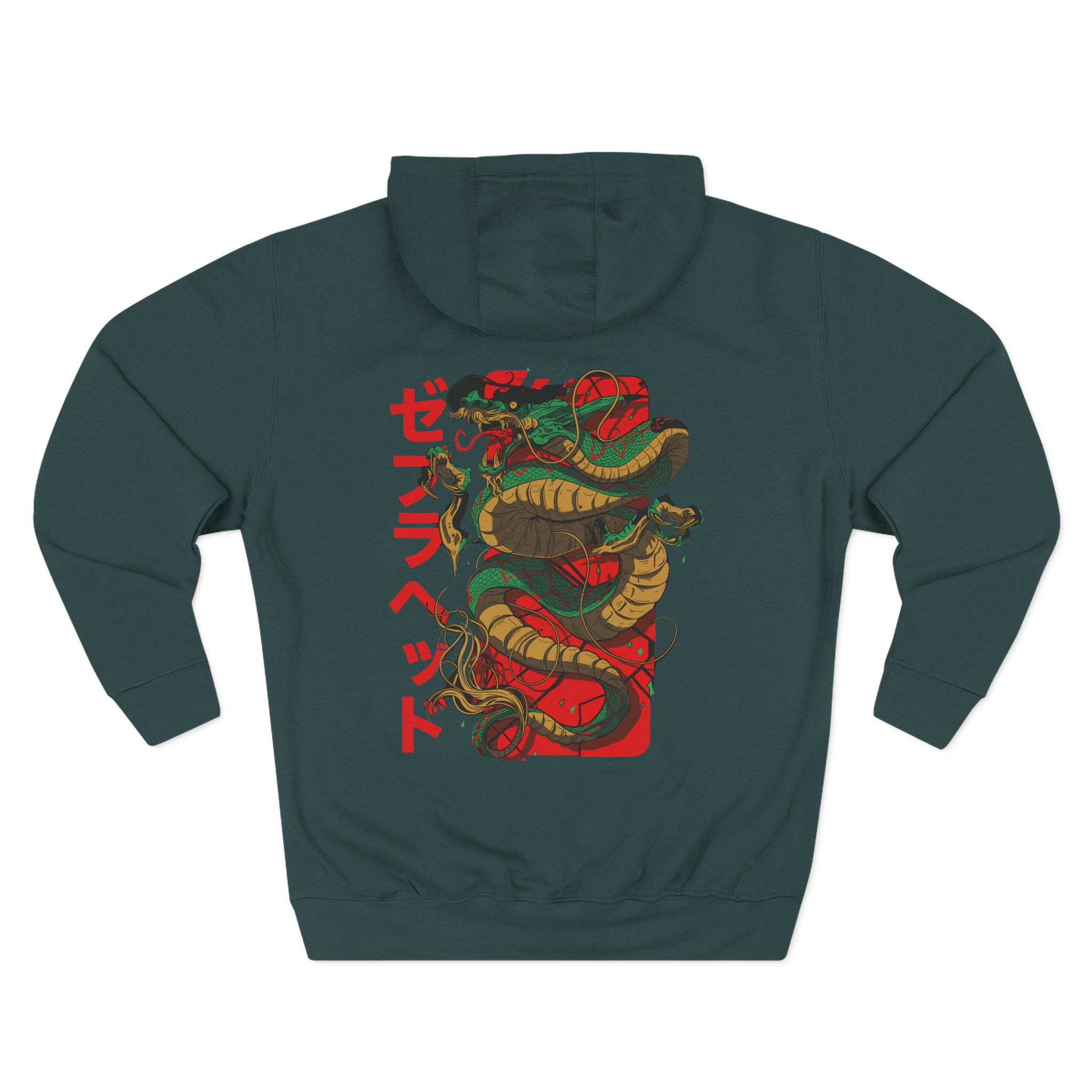 Zebrahead Japanese Dragon Three-Panel Fleece Hoodie
