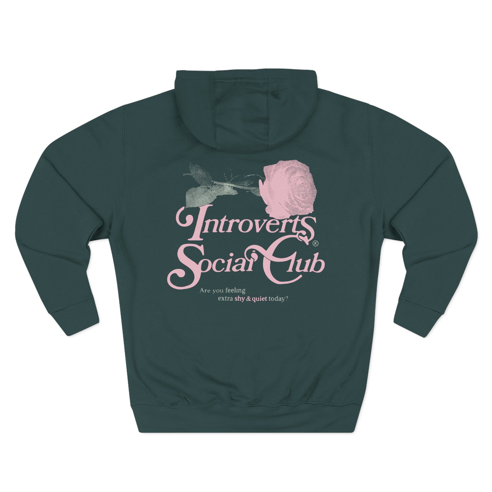 Kallmekris Introverts Social Club Three-Panel Fleece Hoodie