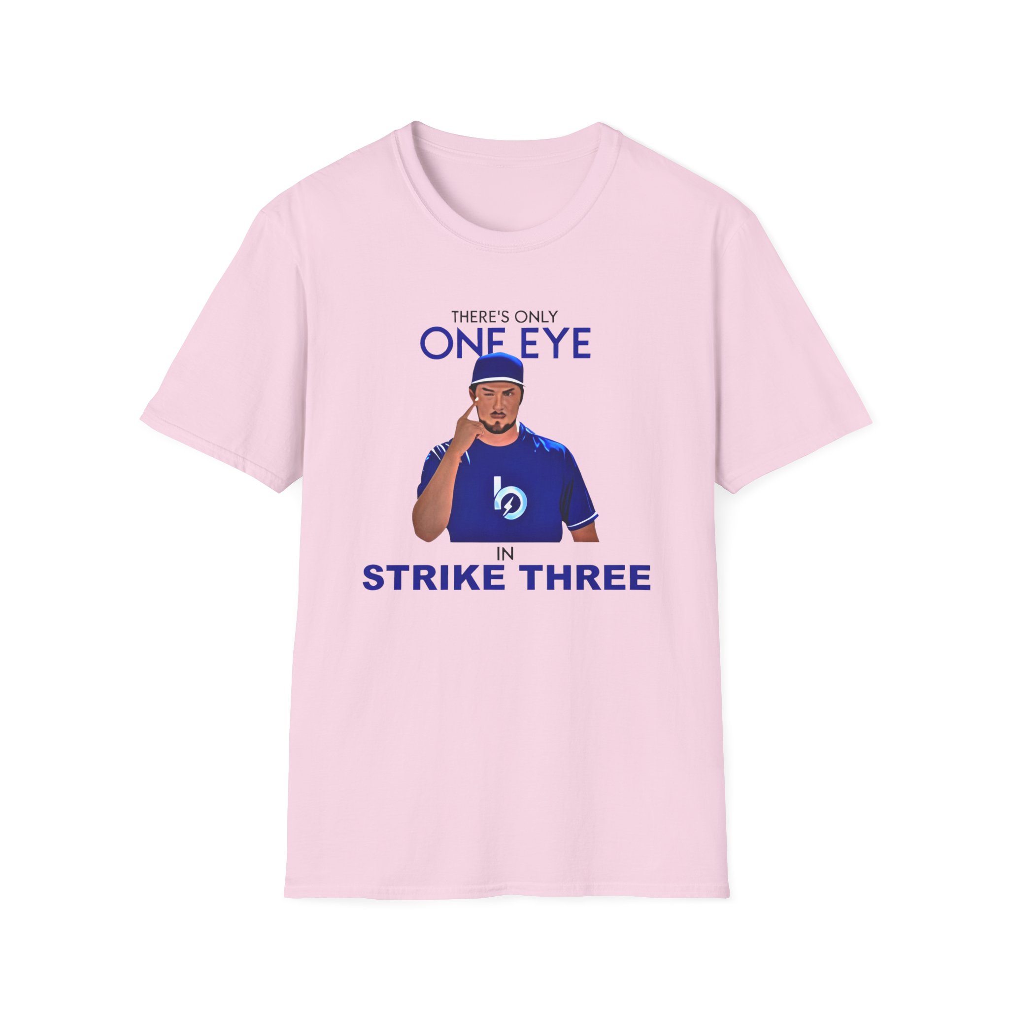 Trevor Bauer There’s Only One Eye in Strike Three Unisex Softstyle T-Shirt