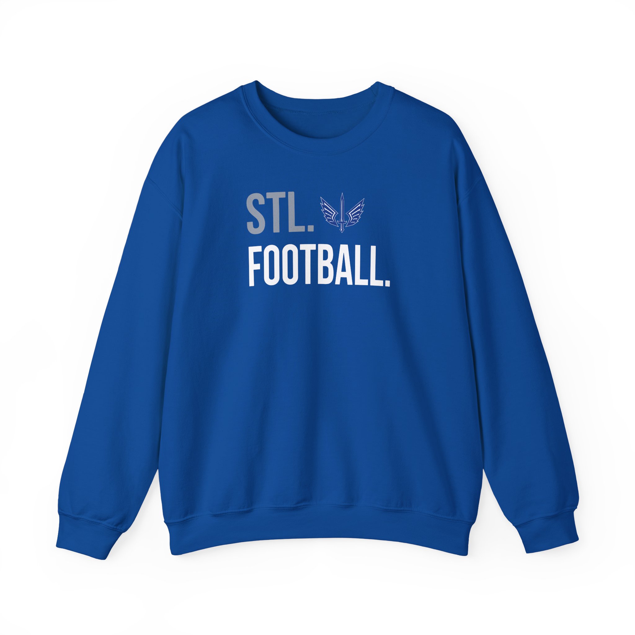St. Louis Battlehawks 108 Stitches Football Spiral Unisex Heavy Blendâ„¢ Crewneck Sweatshirt