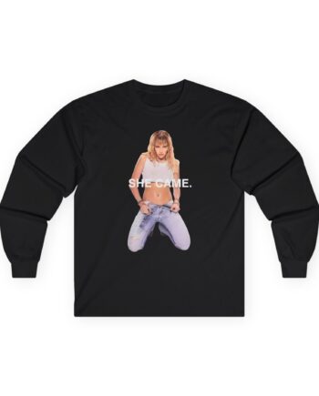 Miley Cyrus She Came Black Unisex Ultra Cotton Long Sleeve Tee