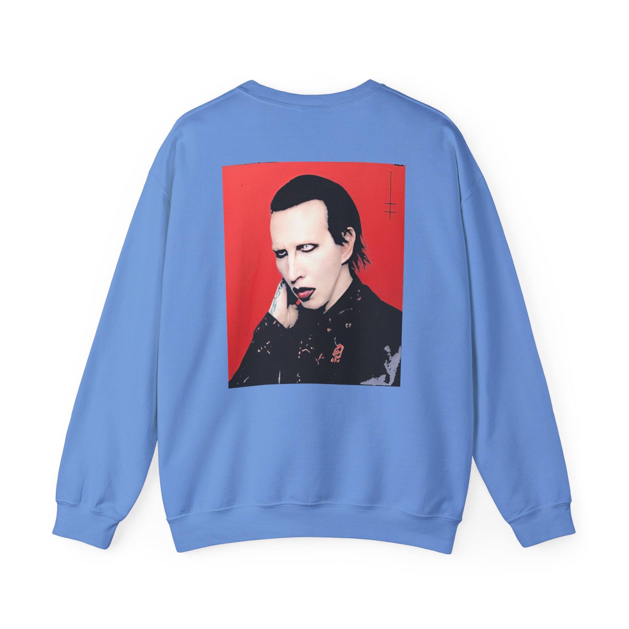 Marilyn Manson Little Cross Photo Unisex Heavy Blendâ„¢ Crewneck Sweatshirt