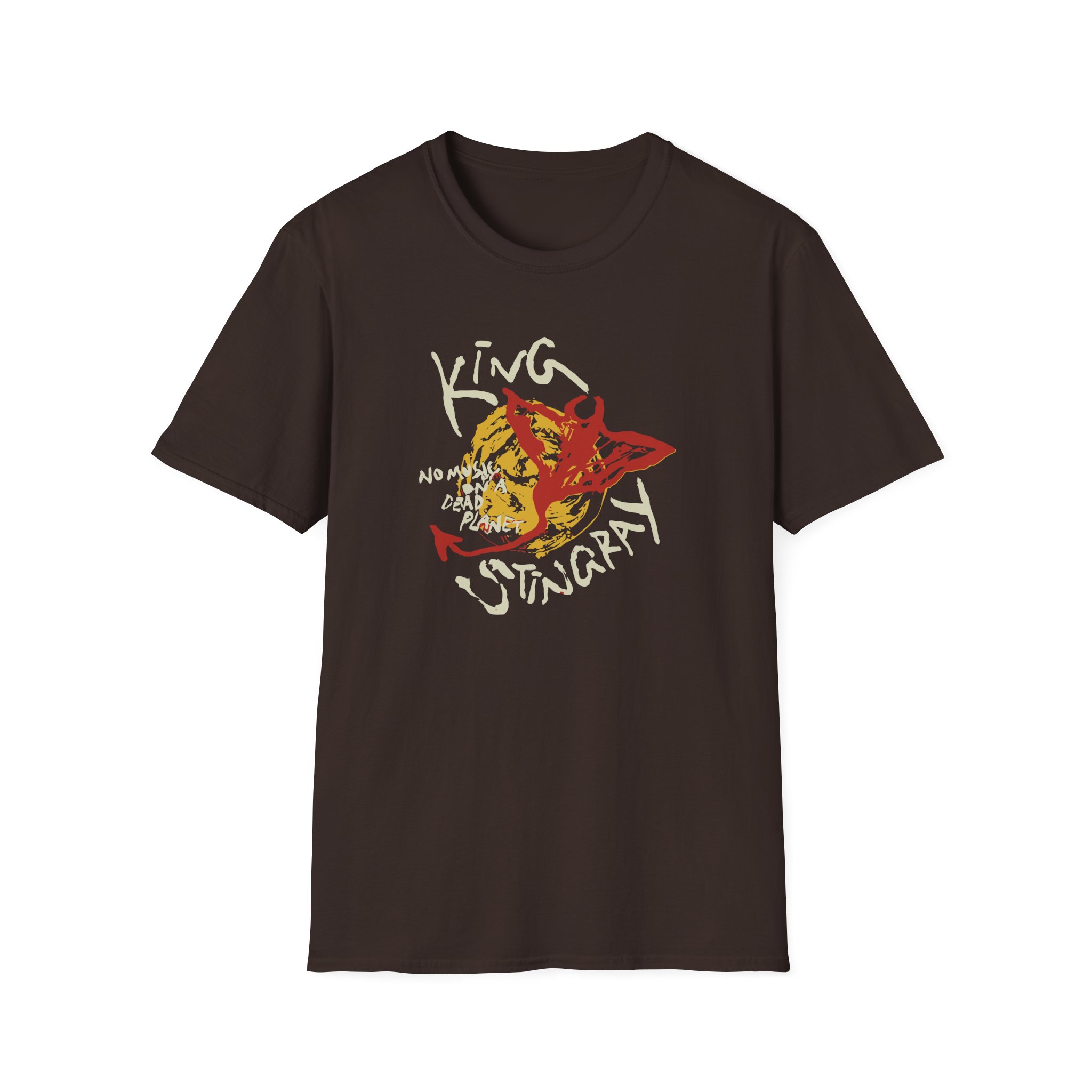 King Stingray No Music on a Dead Planet Unisex Softstyle T-Shirt
