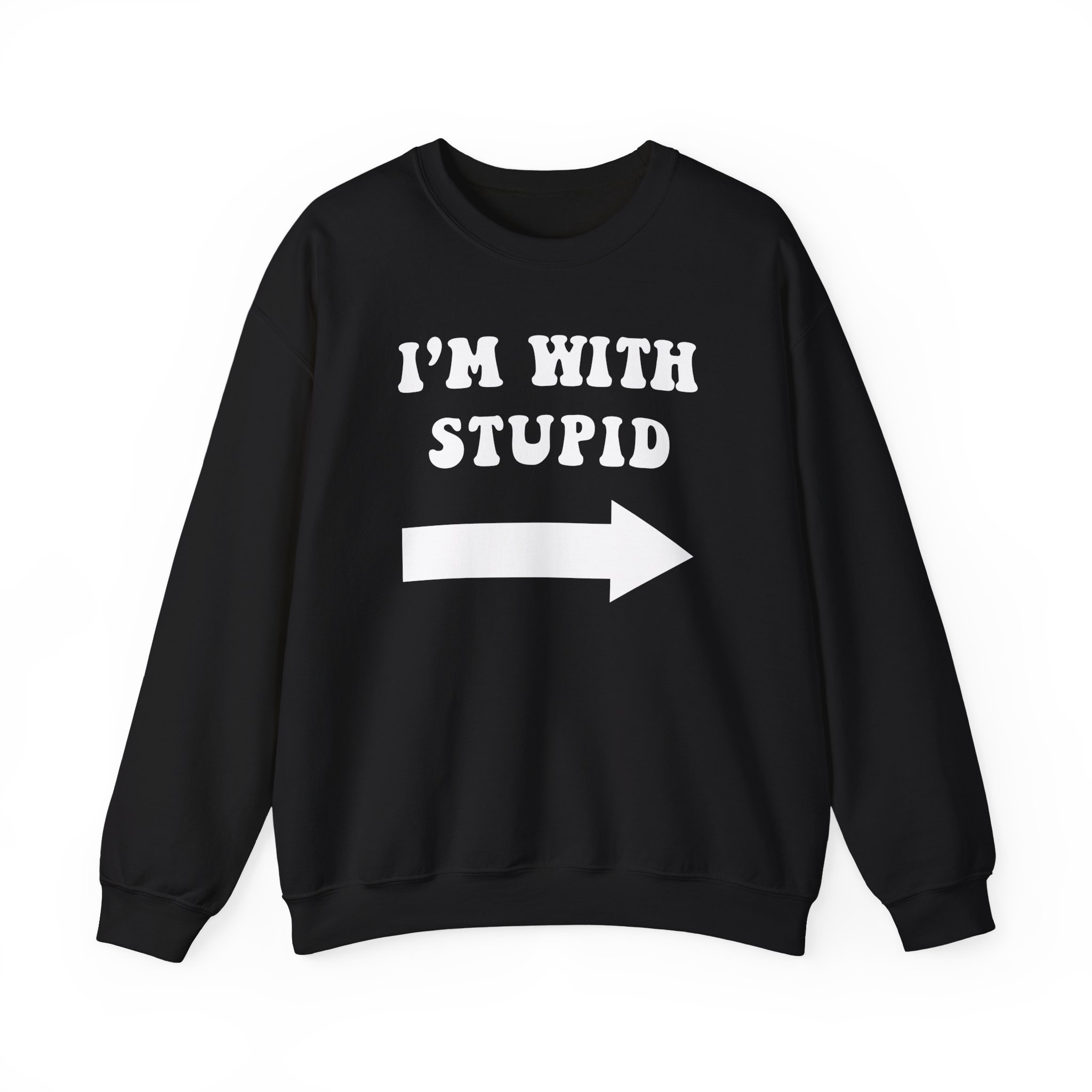 Jimmy Kimmel I'm With Stupid Unisex Heavy Blendâ„¢ Crewneck Sweatshirt