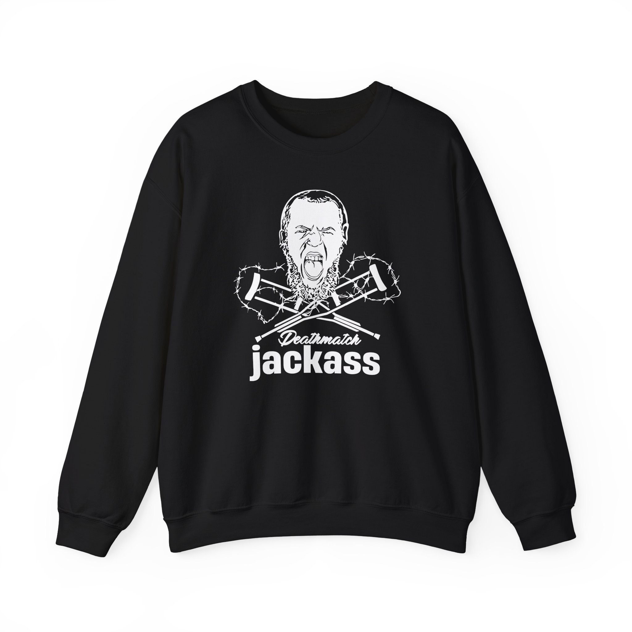 Dale Patricks-deathmatch Jackass Unisex Heavy Blendâ„¢ Crewneck Sweatshirt