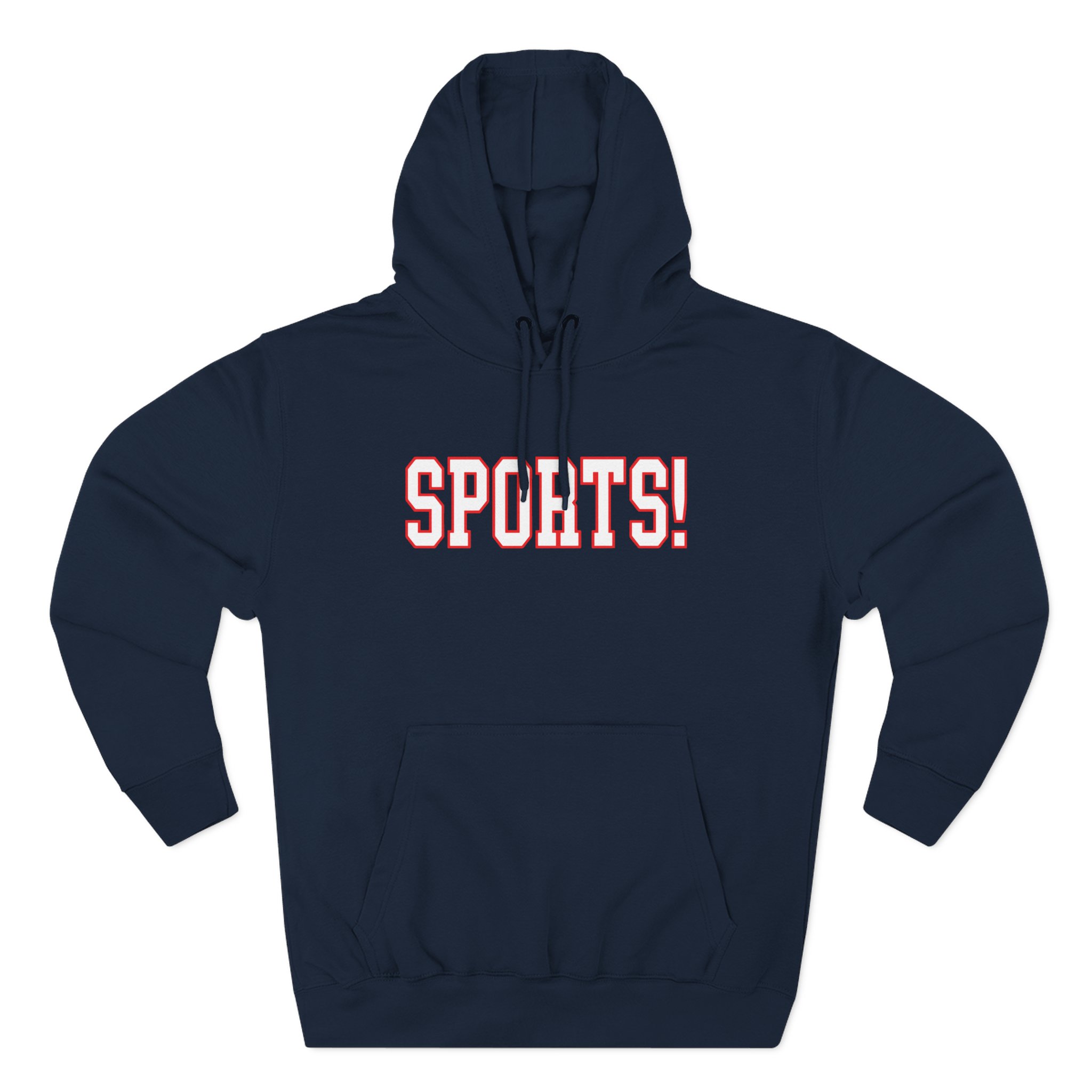 Sports Three-Panel Fleece Hoodie