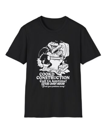 Lazarbeam  Cookd Construction Call Us Anytime Unisex Softstyle T-Shirt