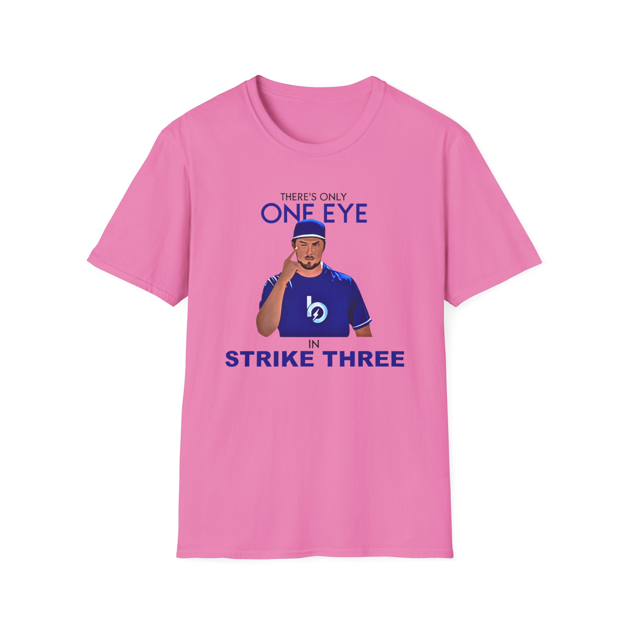 Trevor Bauer There’s Only One Eye in Strike Three Unisex Softstyle T-Shirt