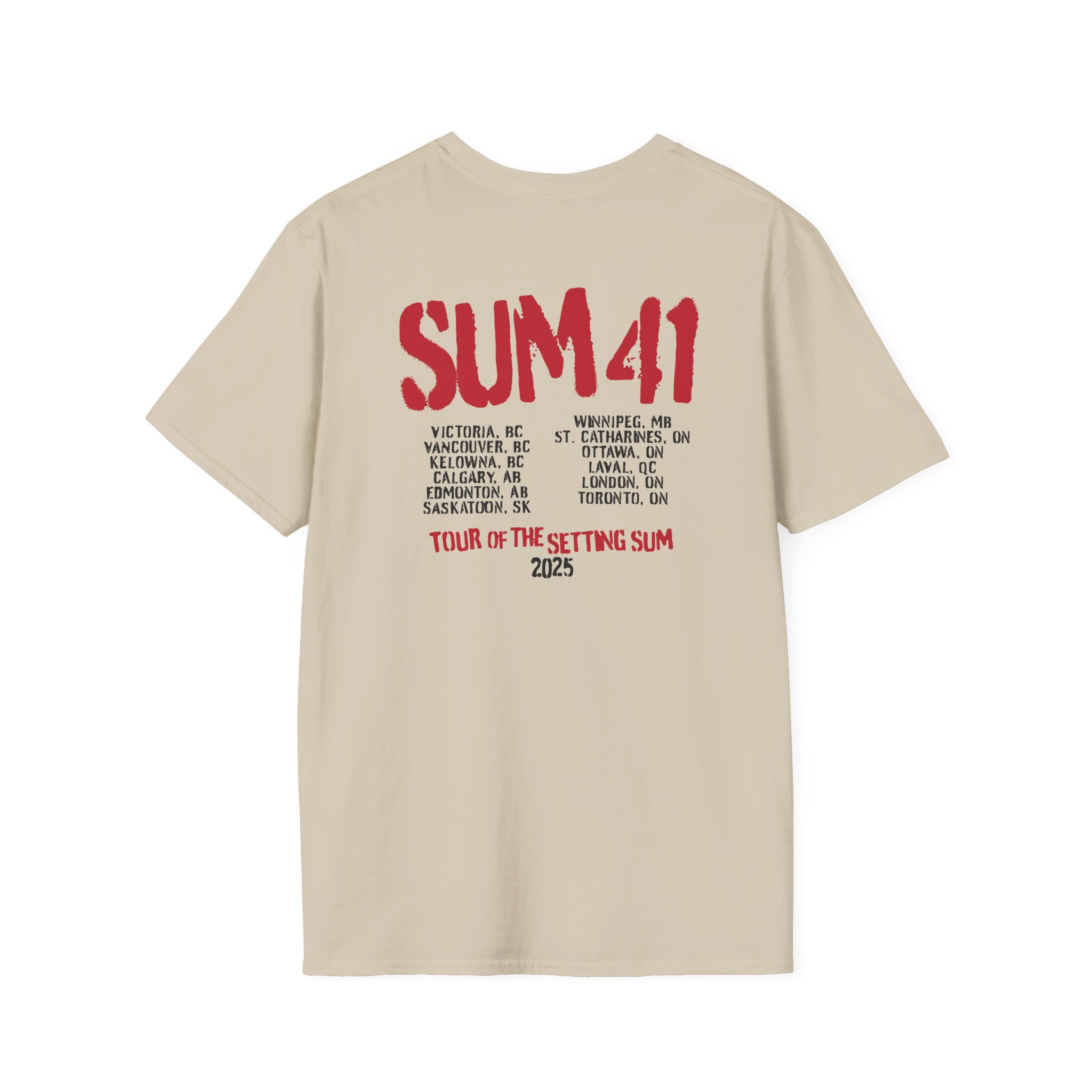 Sum 41 the Final Tour Unisex Softstyle T-Shirt