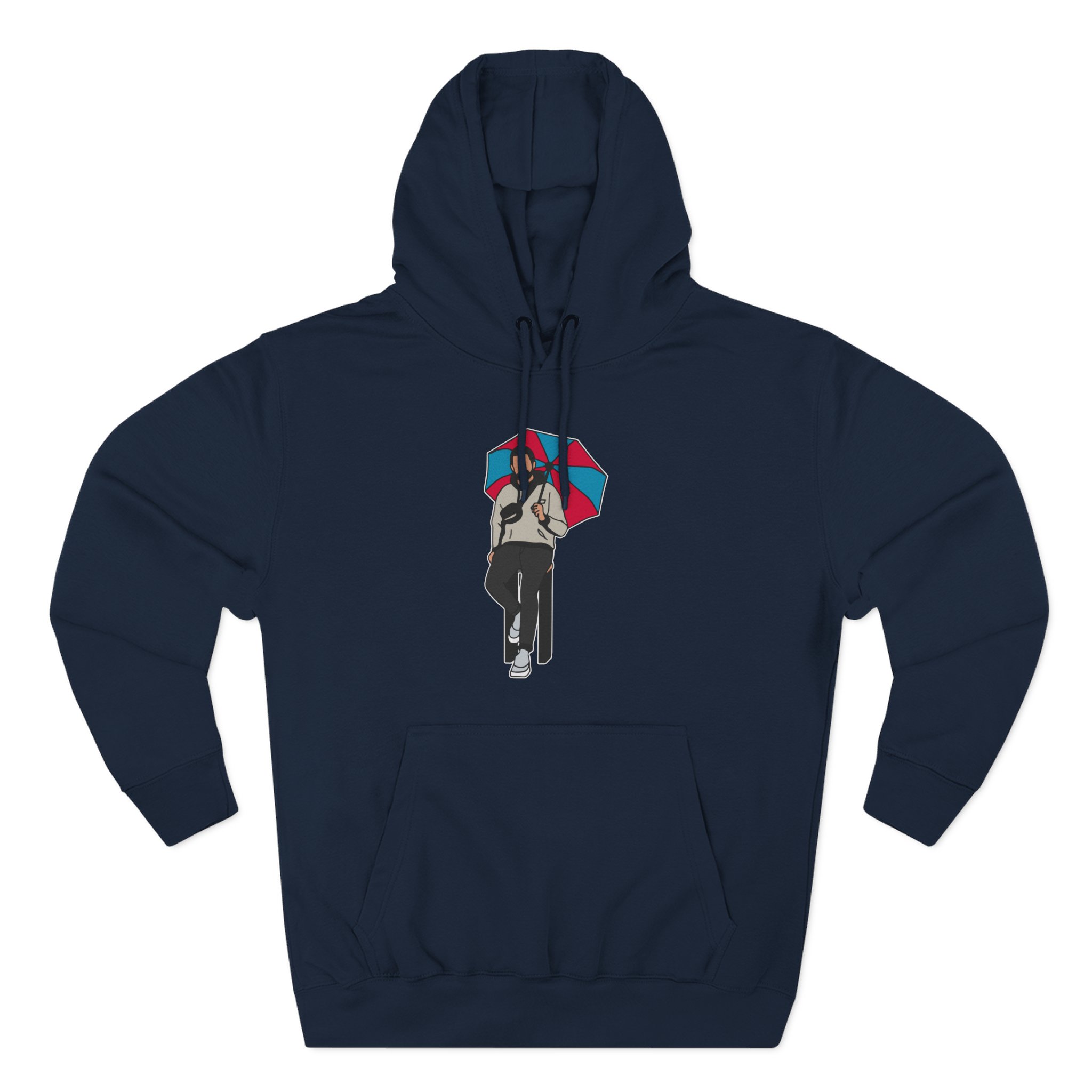 Zerkaa Three-Panel Fleece Hoodie