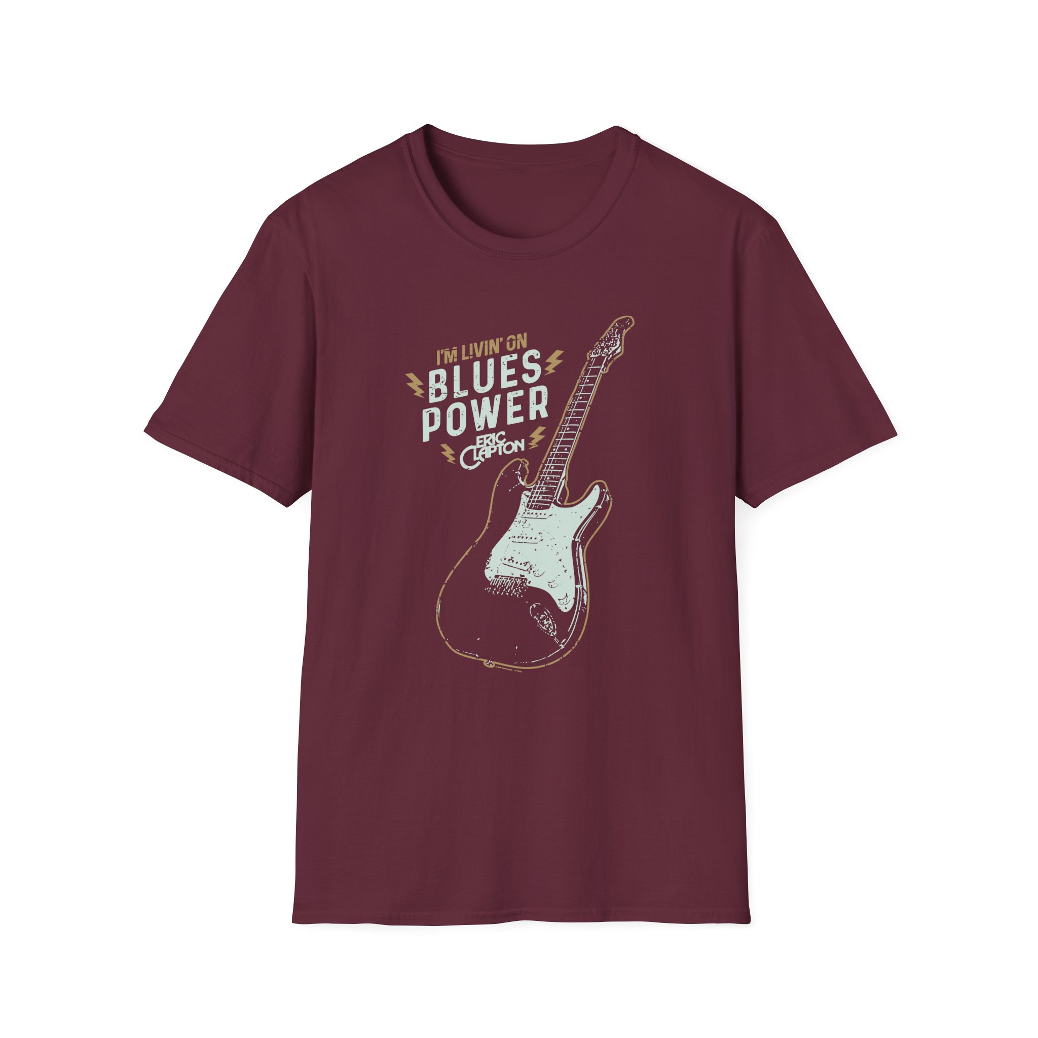 Eric Clapton Livin on Blues Power Unisex Softstyle T-Shirt