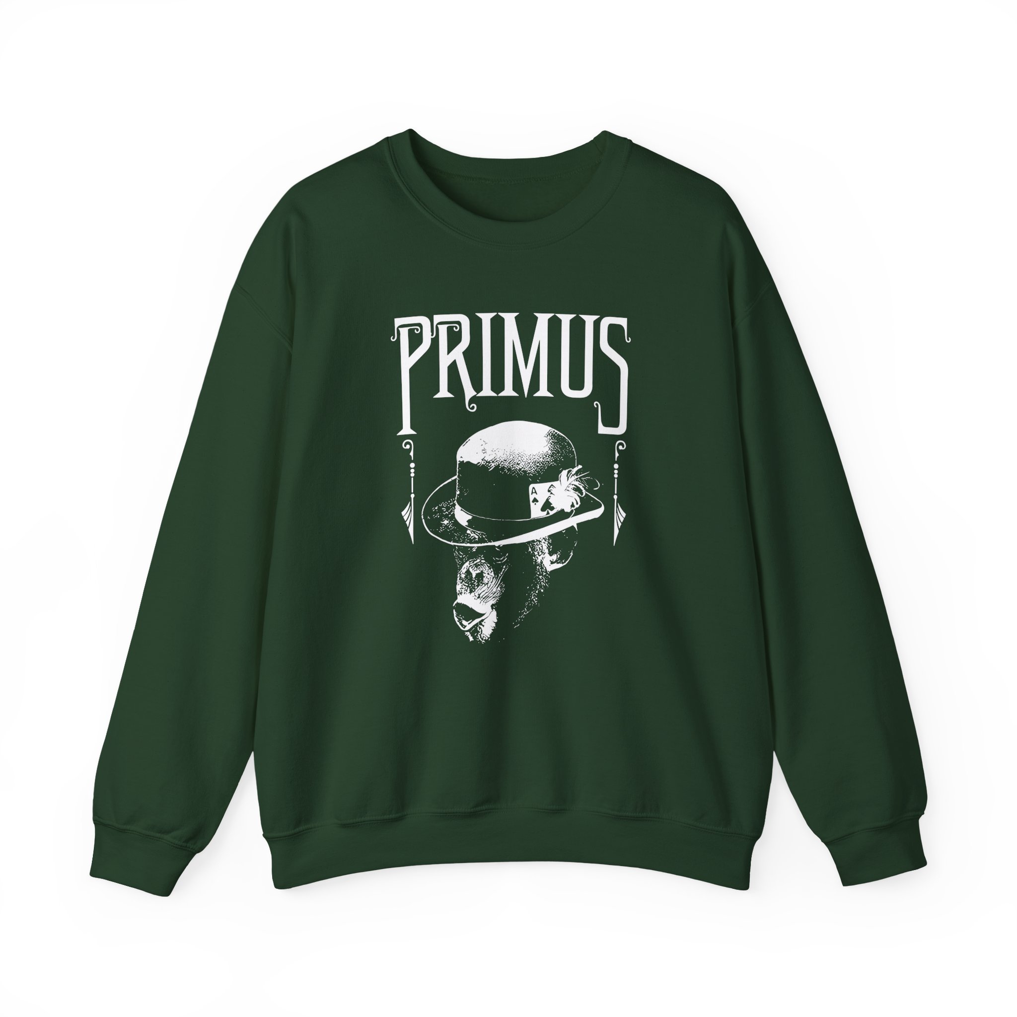 Primus Monkey Charcoal Unisex Heavy Blendâ„¢ Crewneck Sweatshirt
