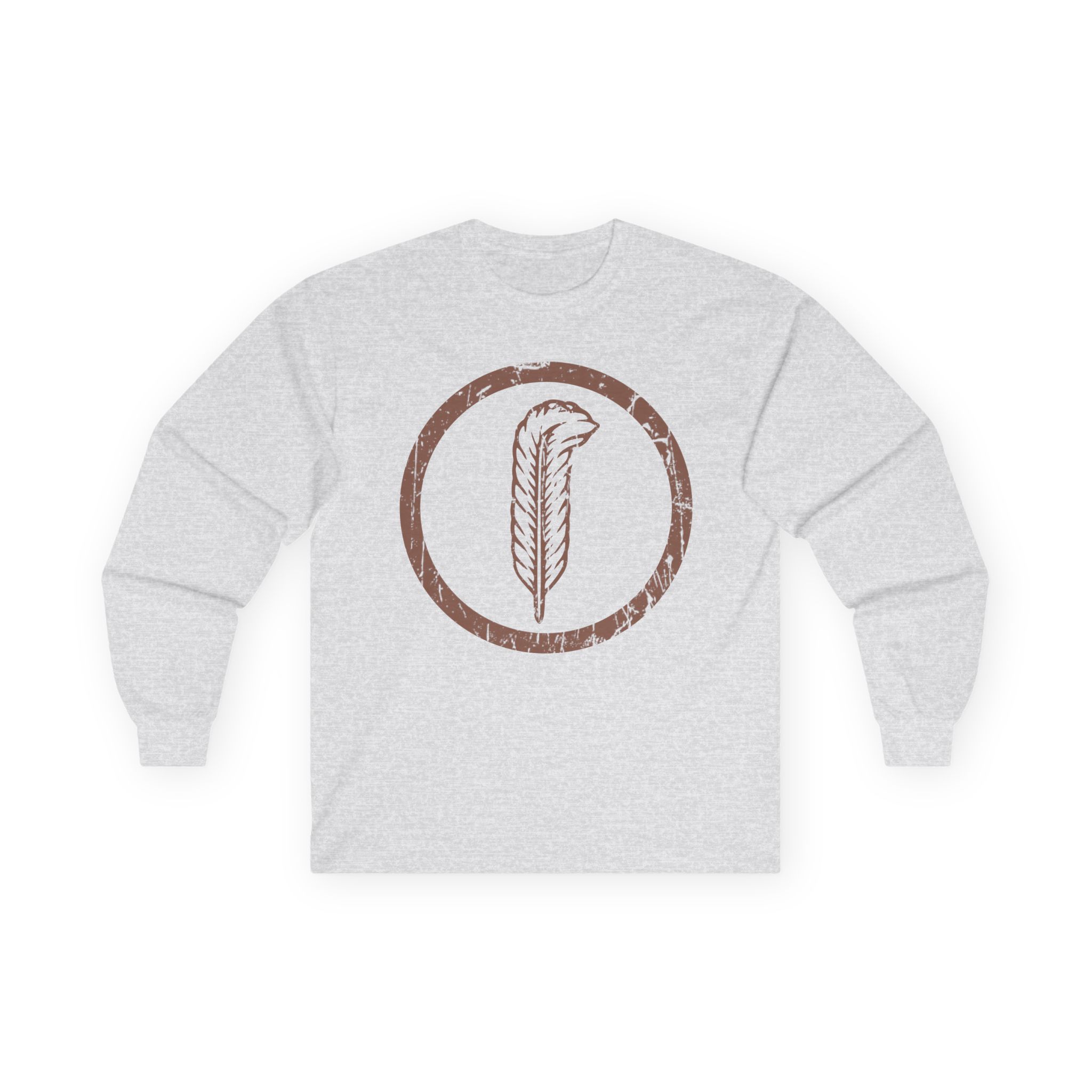 Robert Plant Distressed Feather Logo Unisex Ultra Cotton Long Sleeve Tee