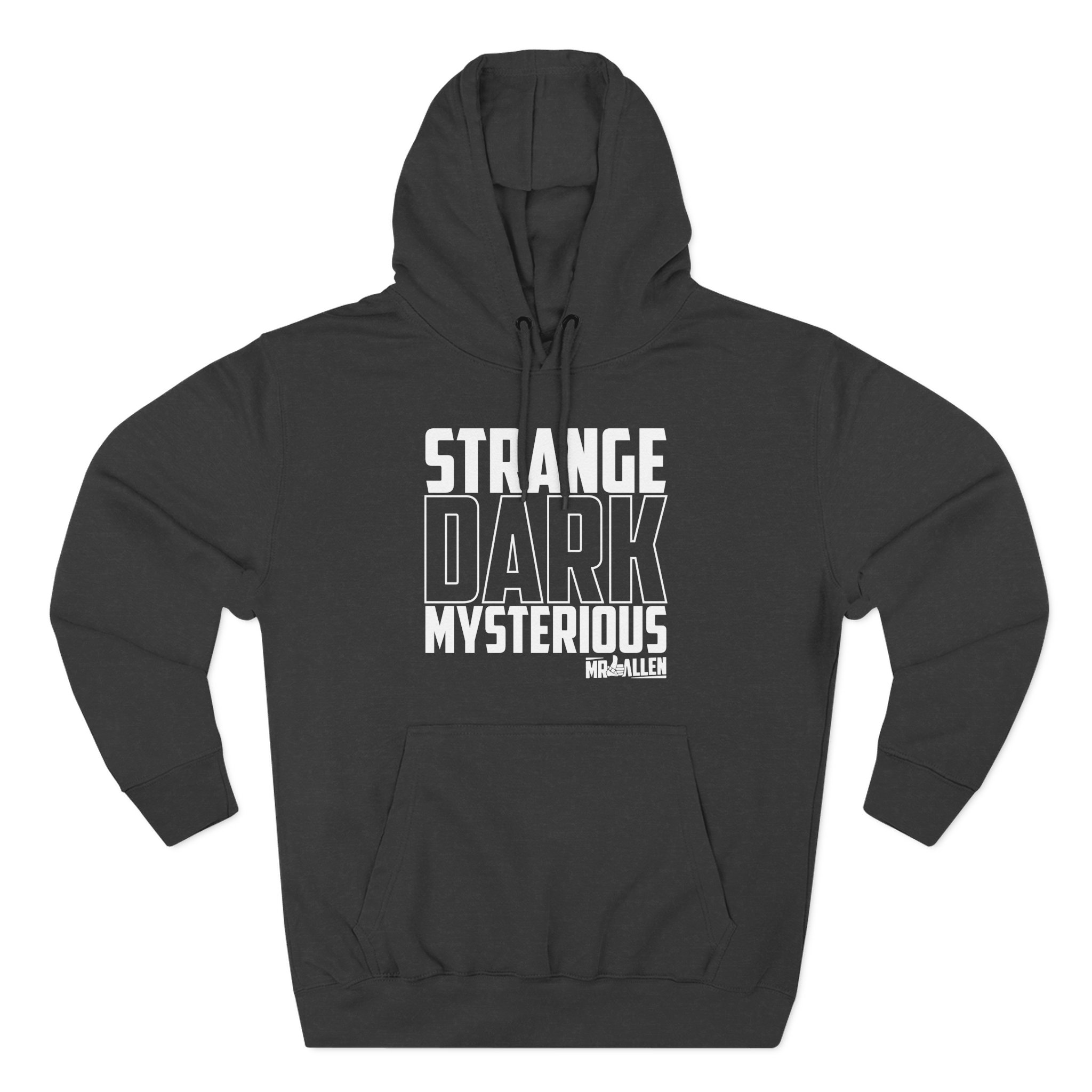 Mrballen Strange Dark Mysterious Three-Panel Fleece Hoodie