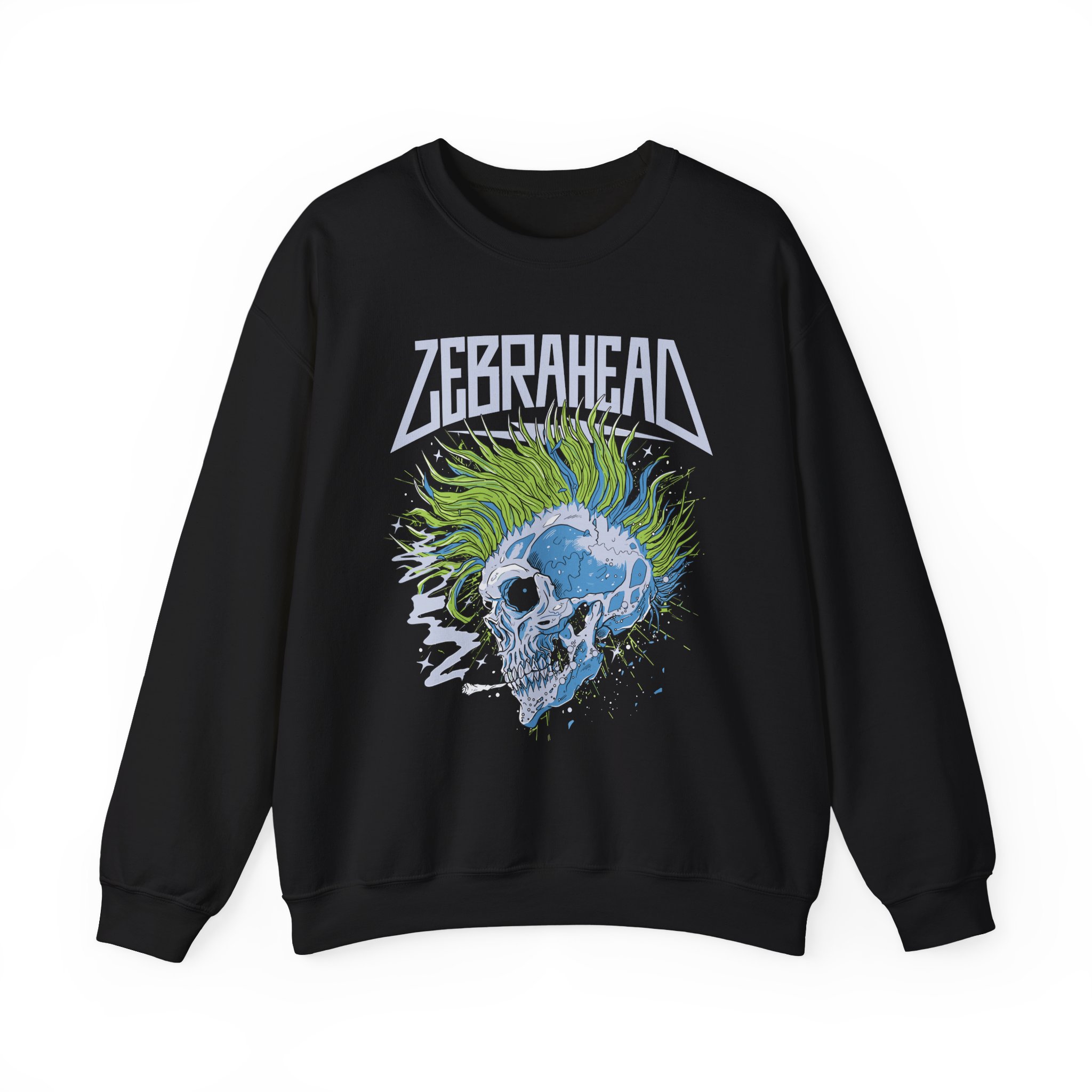 Zebrahead Skull Unisex Heavy Blendâ„¢ Crewneck Sweatshirt