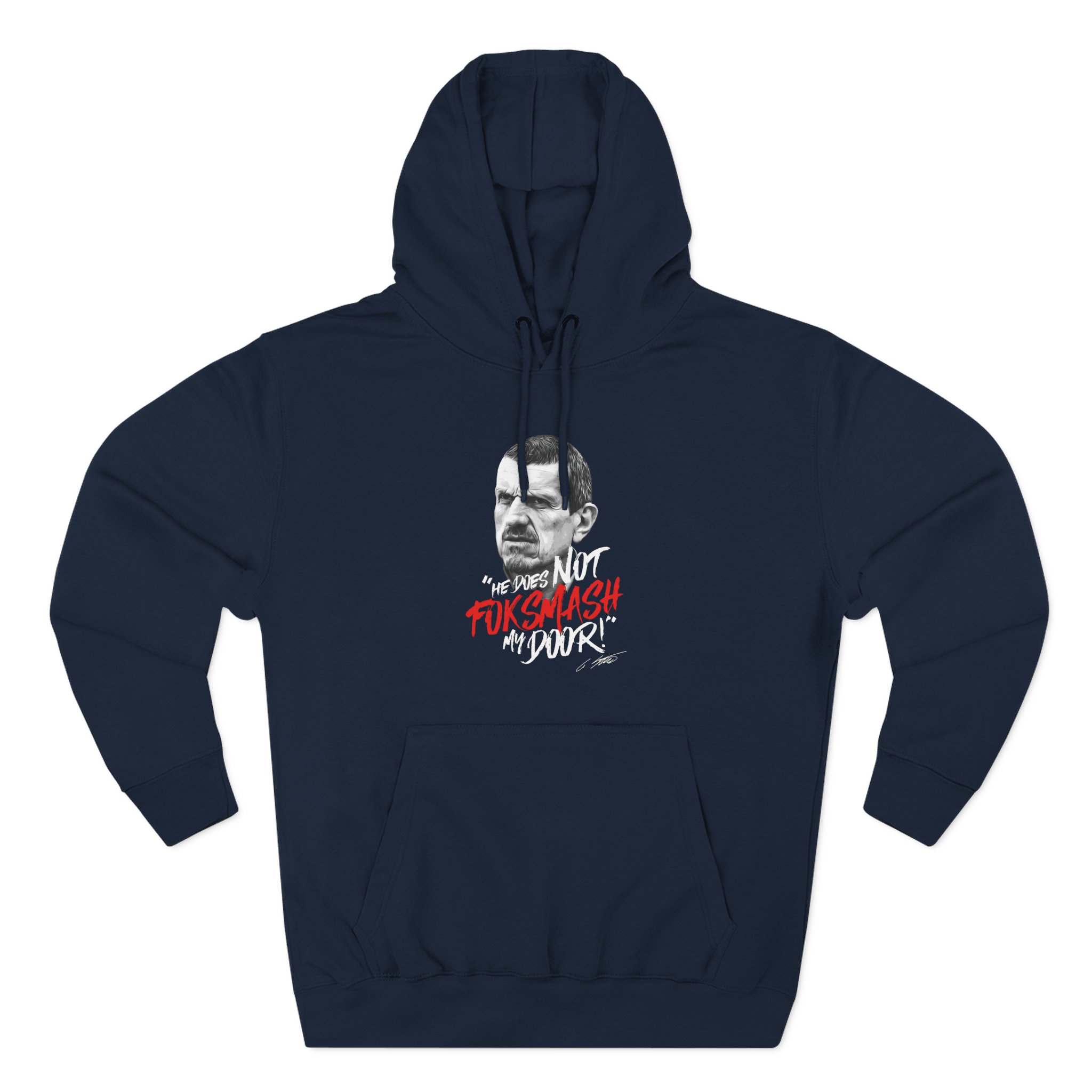 Haas F1 Foksmash-face Three-Panel Fleece Hoodie