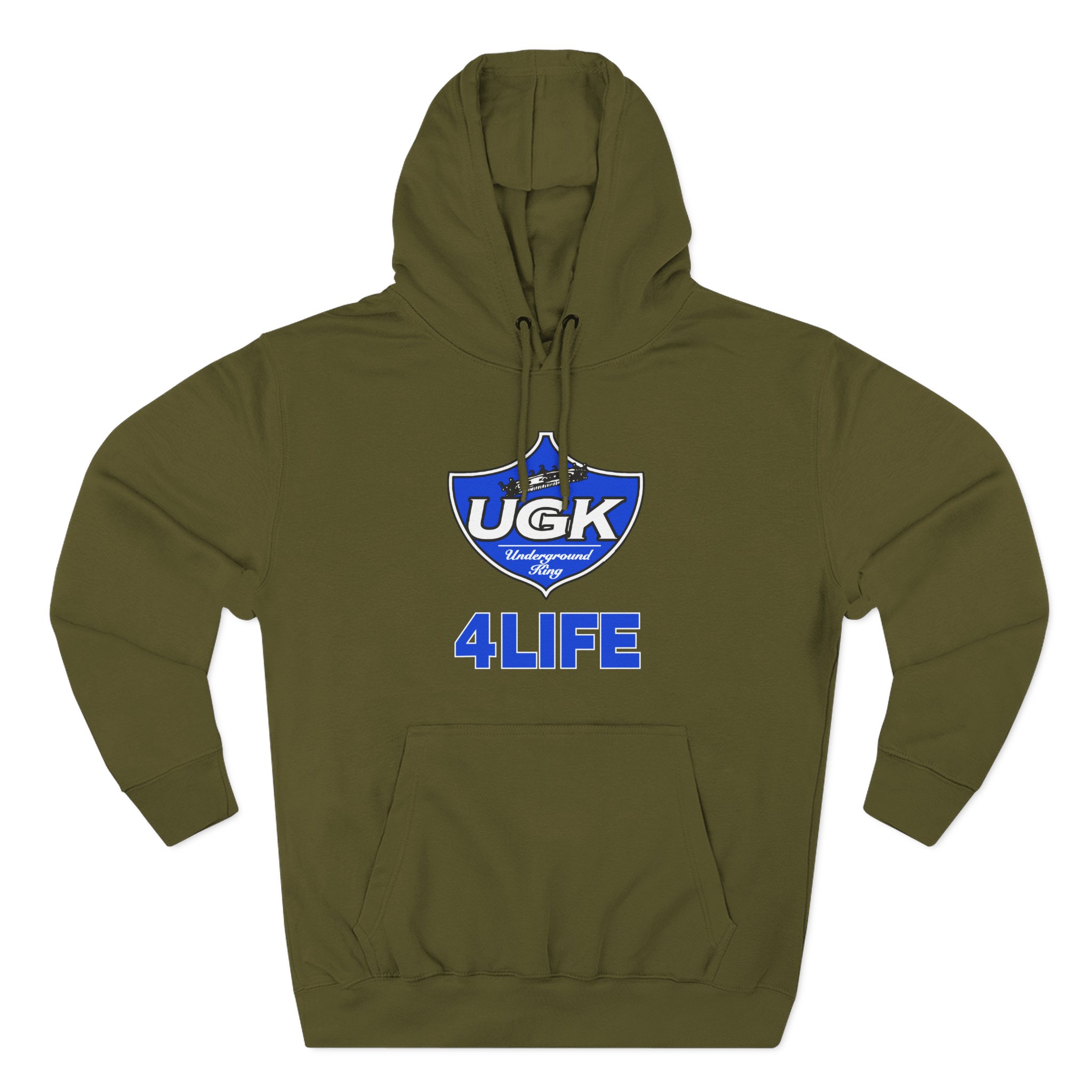 UGK 4 Life Three-Panel Fleece Hoodie