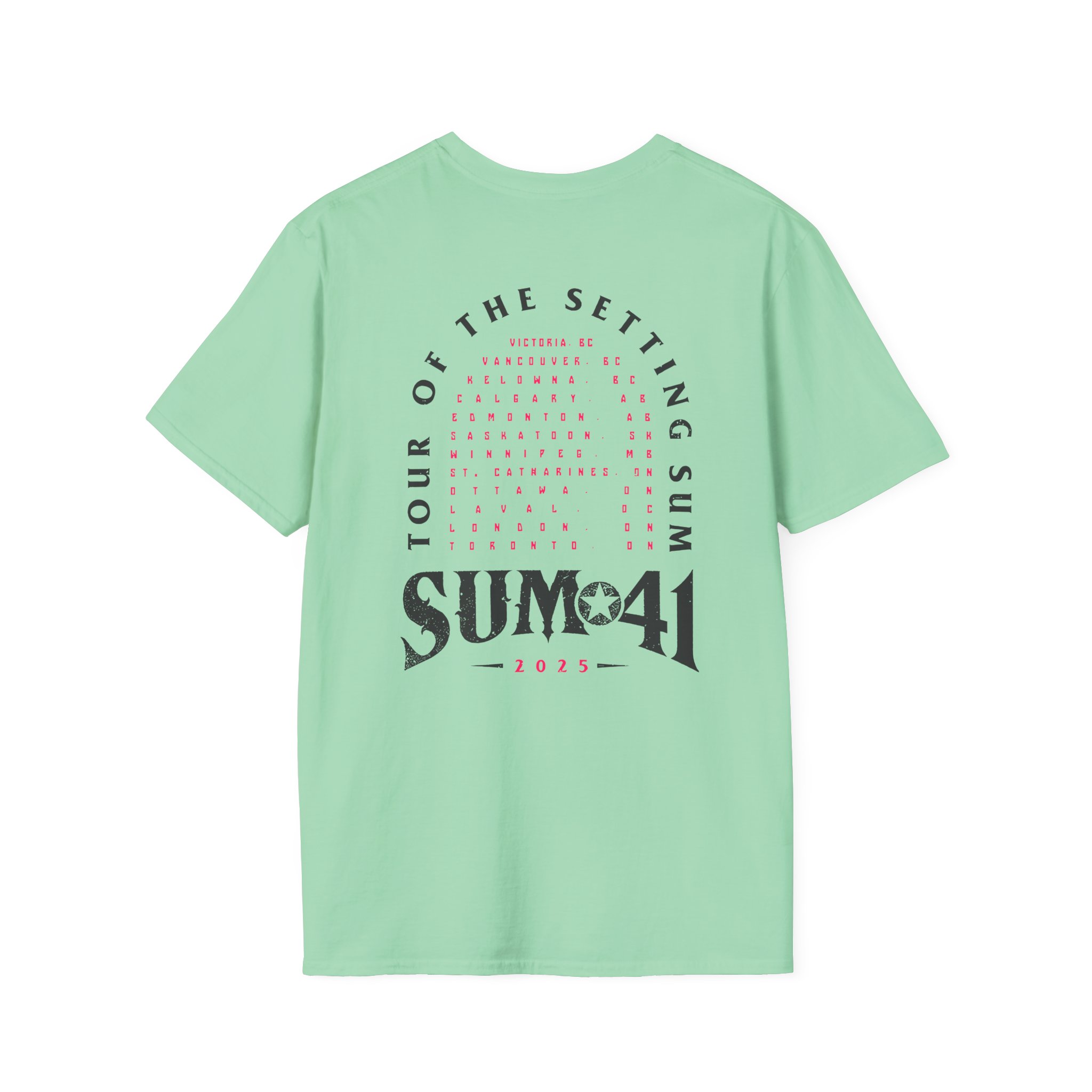 Sum 41 Tour of the Setting Sum Unisex Softstyle T-Shirt