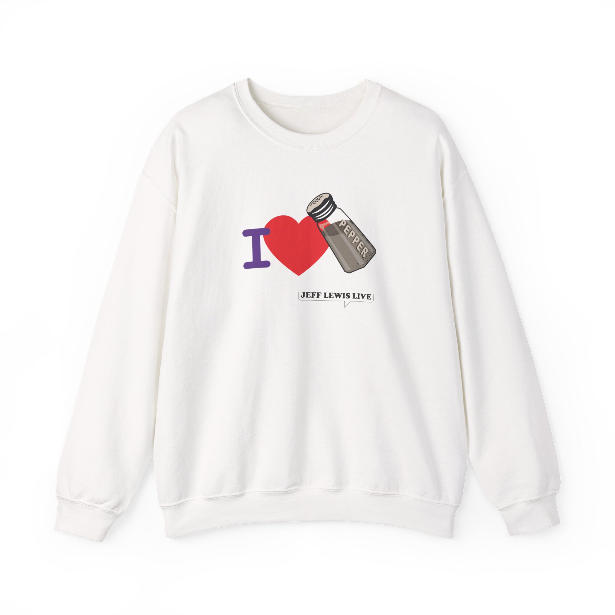 Jeff Lewis I Love Pepper Unisex Heavy Blendâ„¢ Crewneck Sweatshirt