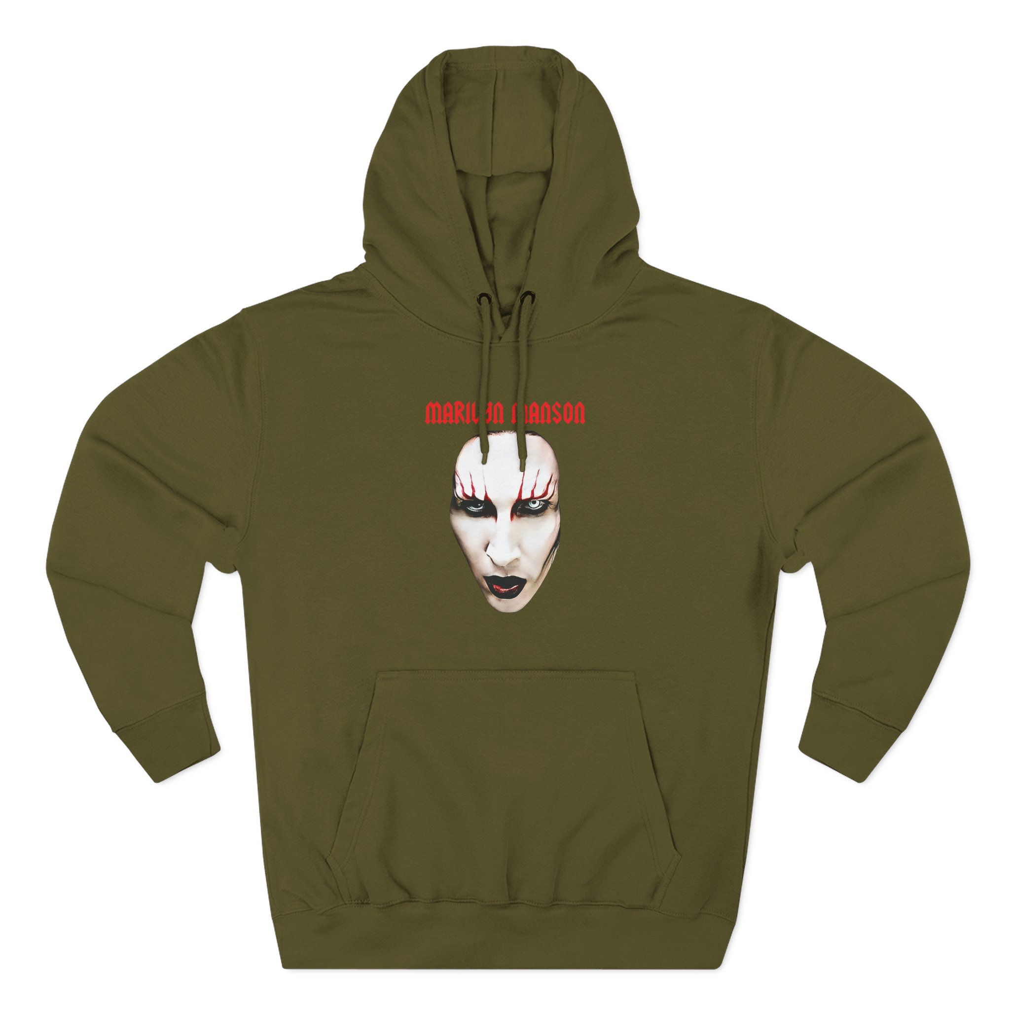 Marilyn Manson Red Lips Three-Panel Fleece Hoodie