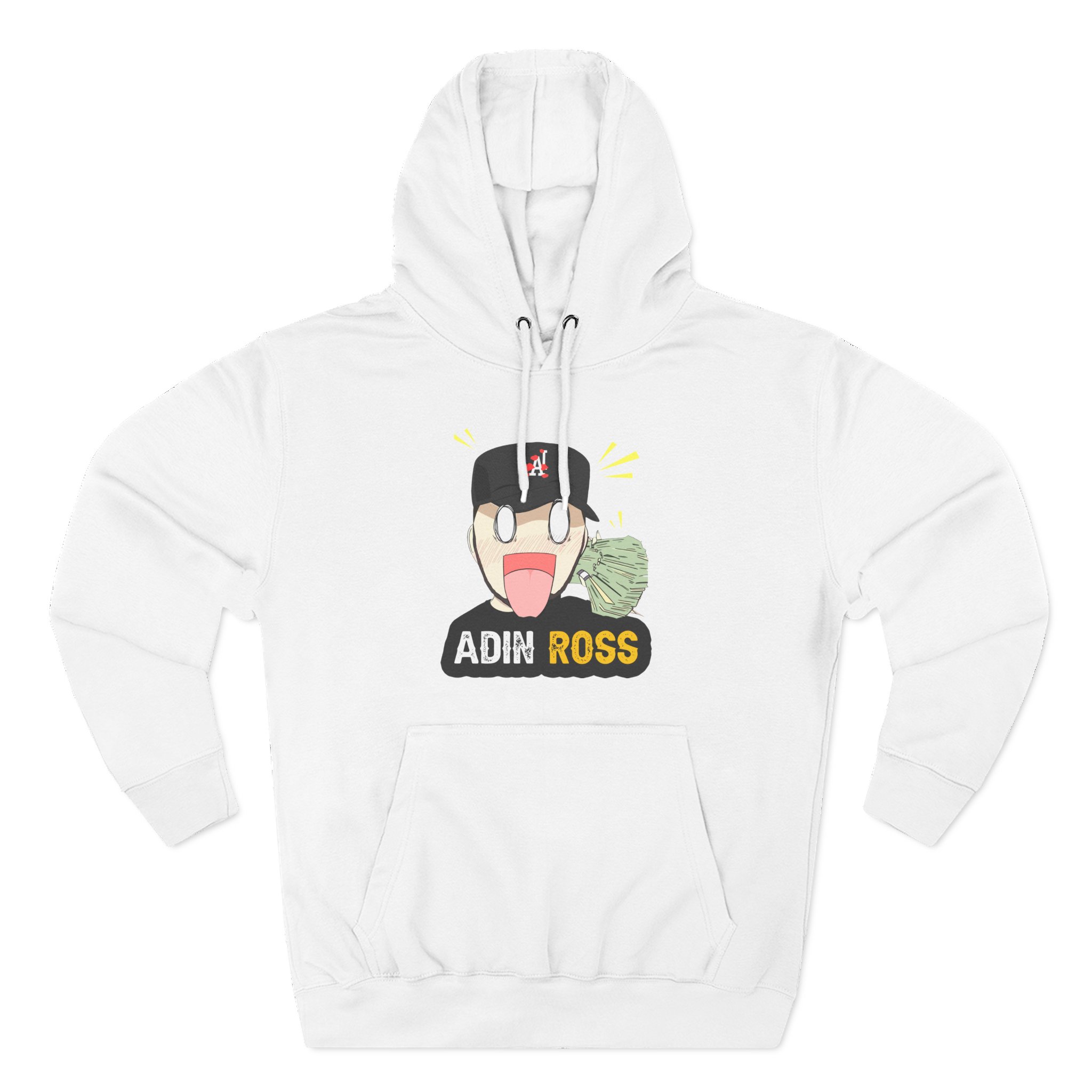 Adin Ross Parody Three-Panel Fleece Hoodie
