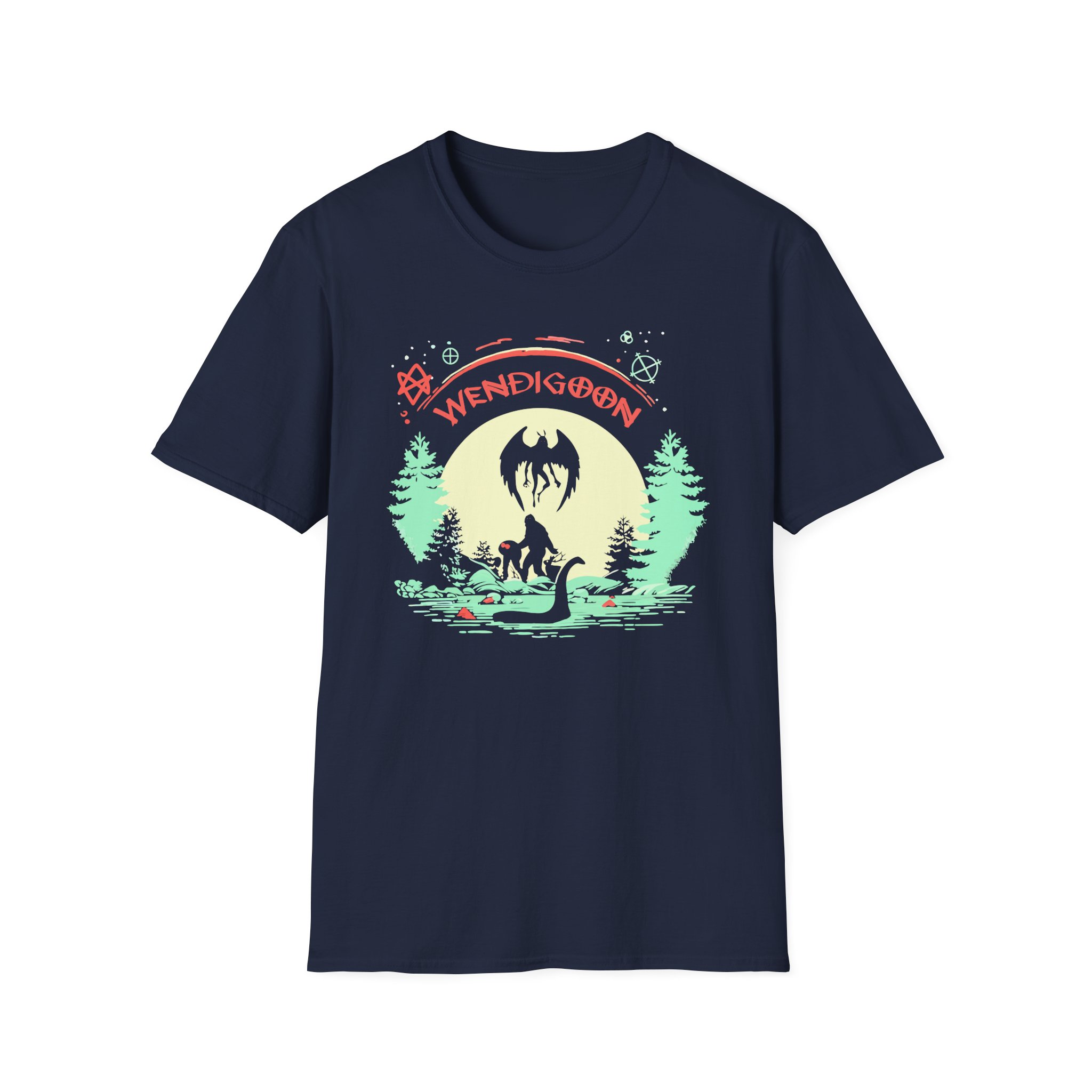 Wendigoon Cryptids on Tour Unisex Softstyle T-Shirt