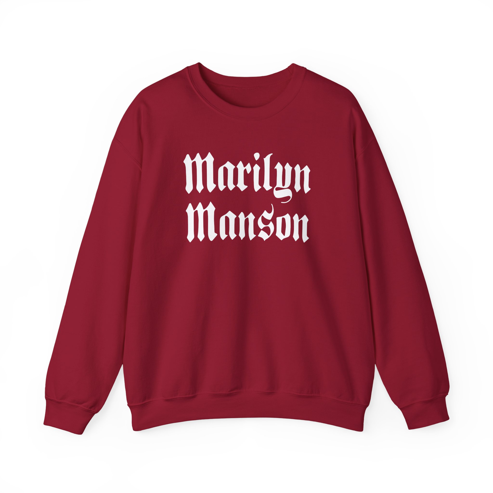 Marilyn Manson Goth Logo Unisex Heavy Blendâ„¢ Crewneck Sweatshirt