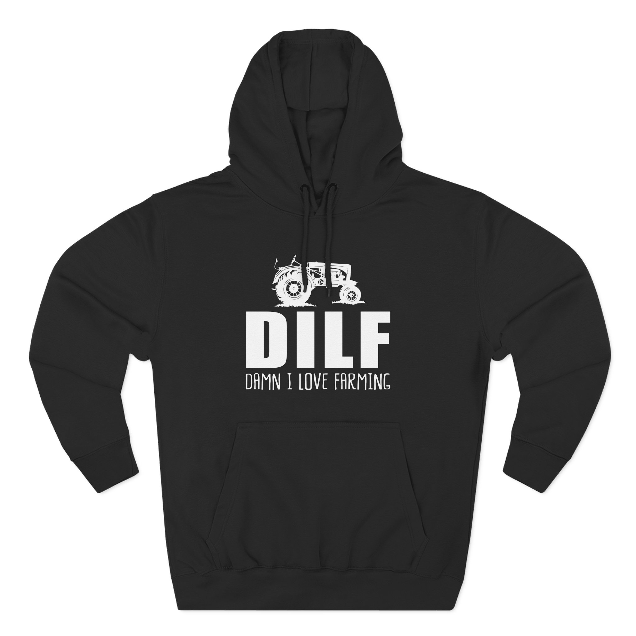 Esfand Dilf Damn I Love Farning Three-Panel Fleece Hoodie