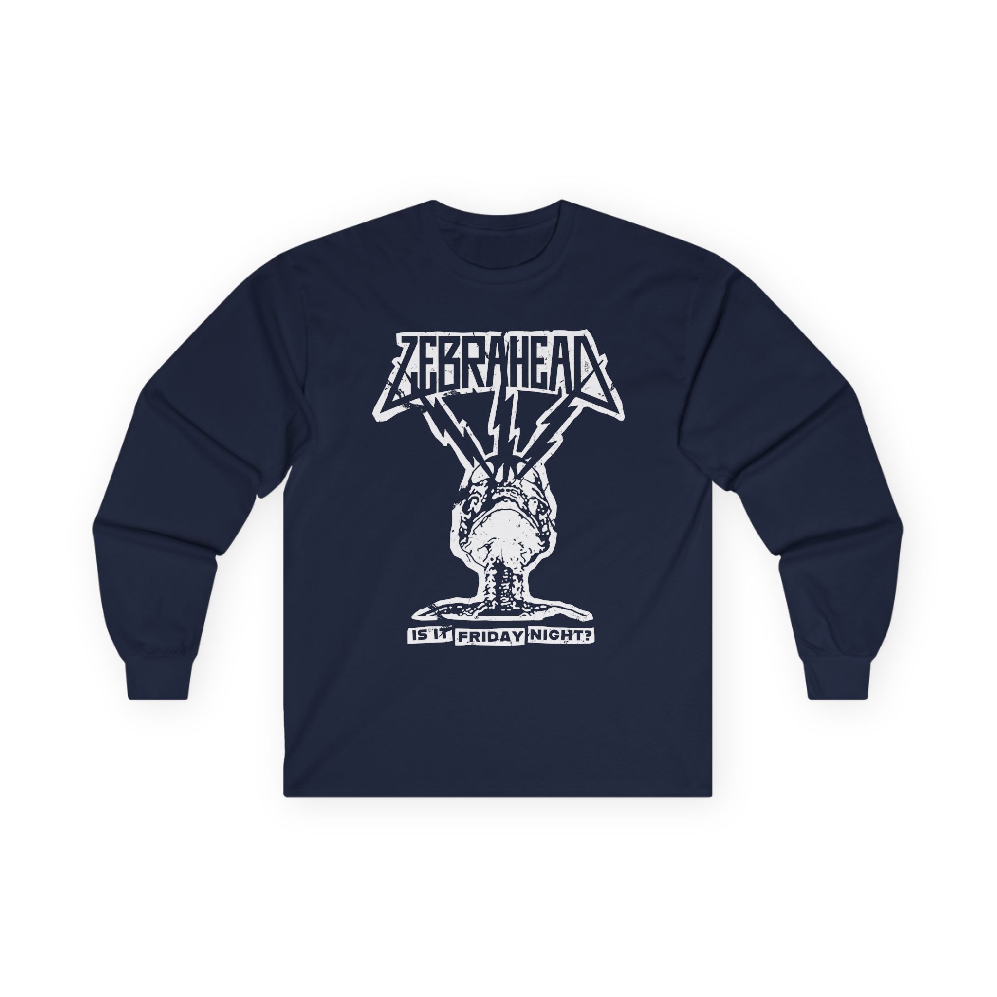 Zebrahead Lightning Skull Friday night tour Unisex Ultra Cotton Long Sleeve Tee