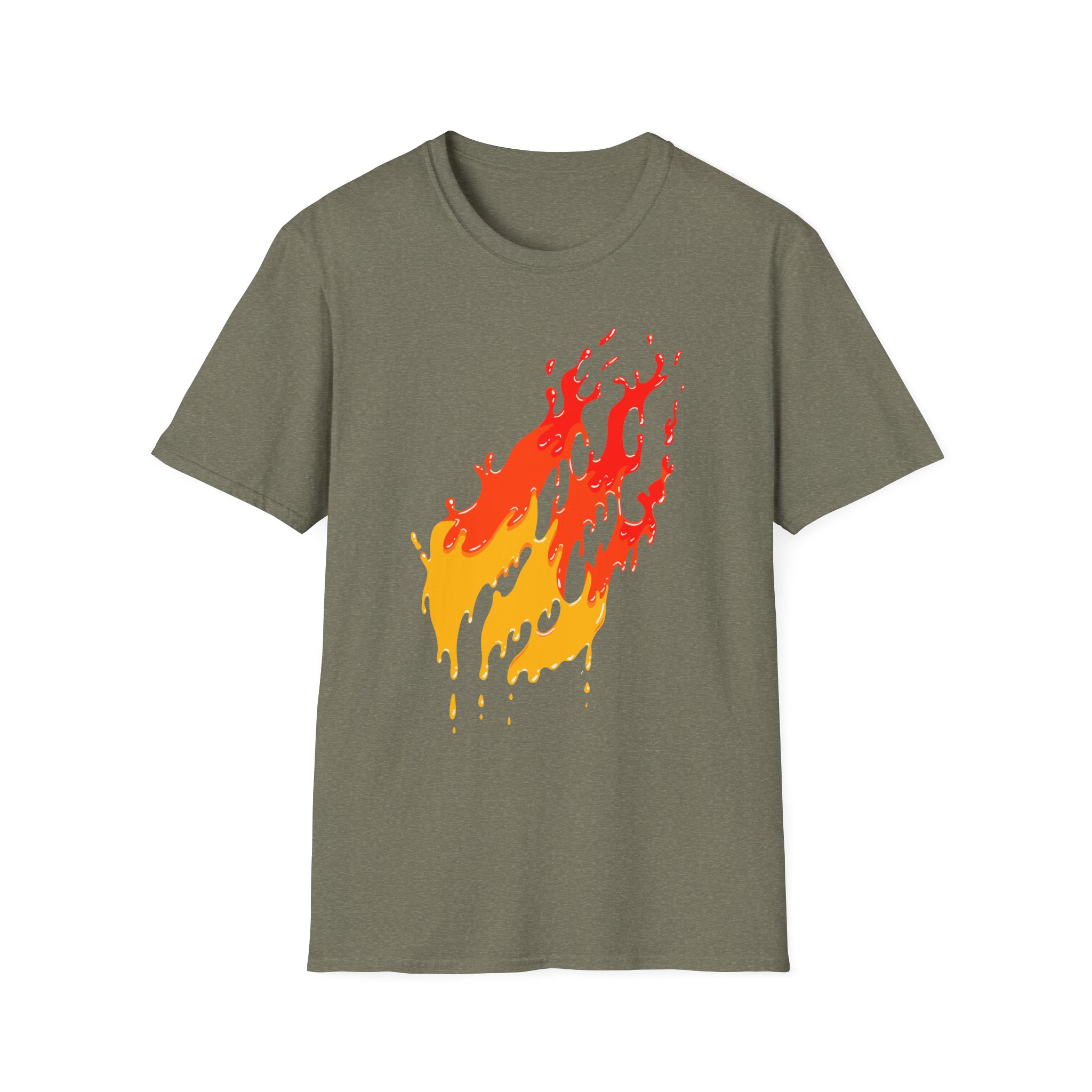 Preston Fire Drip Unisex Softstyle T-Shirt