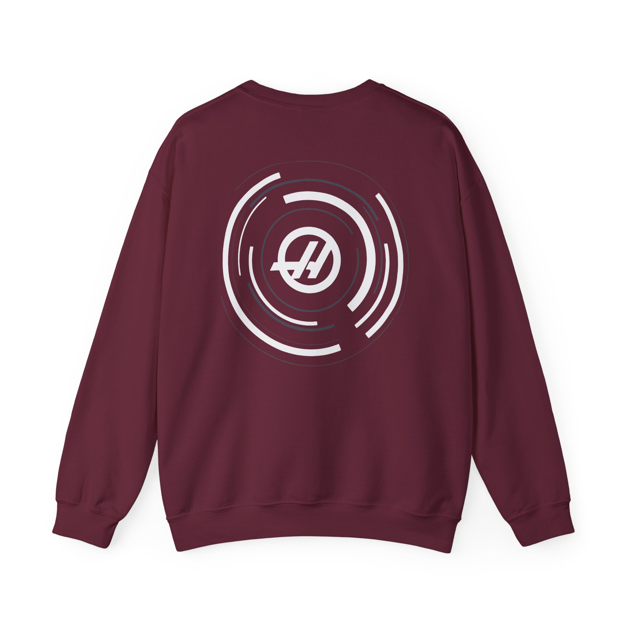 Haas F1 Dynamic Roundel Unisex Heavy Blendâ„¢ Crewneck Sweatshirt
