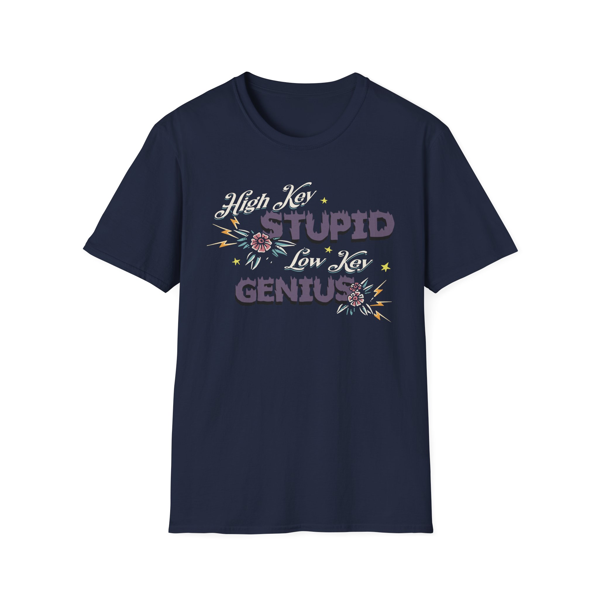 Kallmekris High Key Stupid Genius Unisex Softstyle T-Shirt