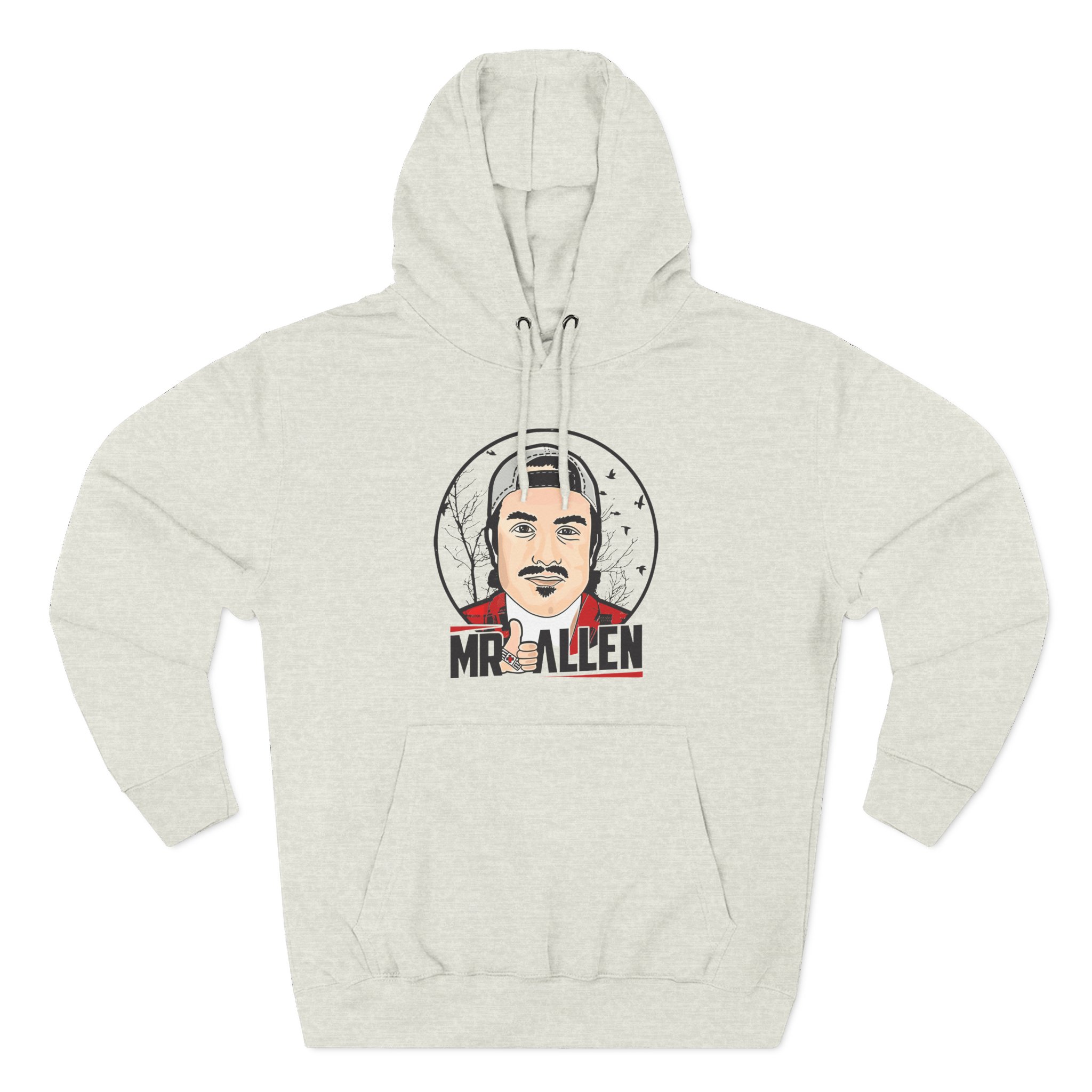 Mrballen Like Button Three-Panel Fleece Hoodie
