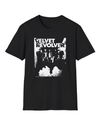 Velvet Revolver Velvet Skull Military Unisex Softstyle T-Shirt