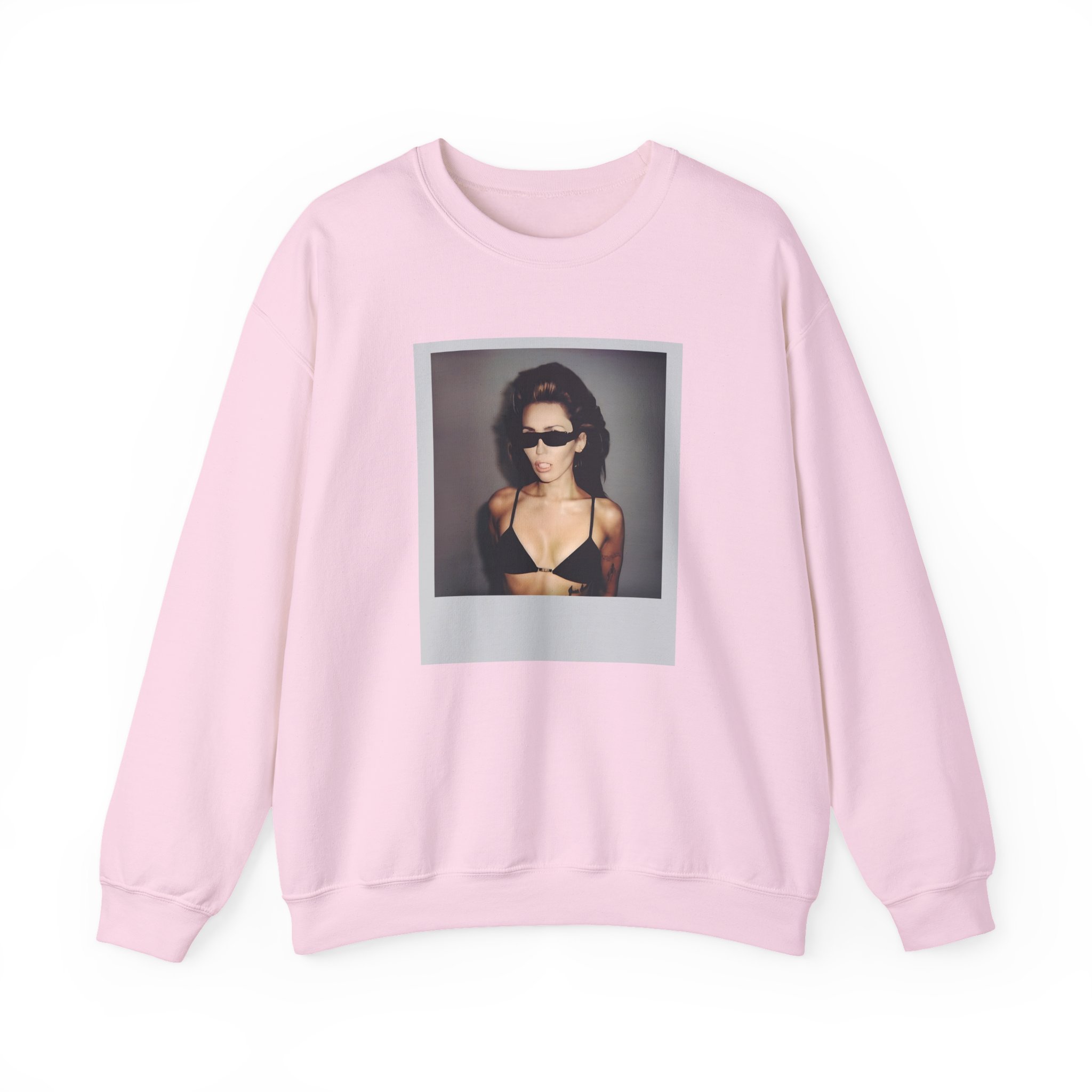 Miley Cyrus Polaroid Photo Unisex Heavy Blendâ„¢ Crewneck Sweatshirt
