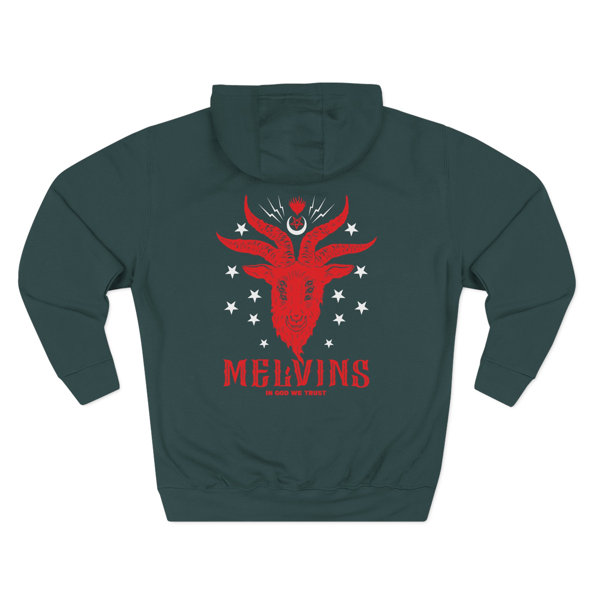 Melvins in God We Trust Three-Panel Fleece Hoodie