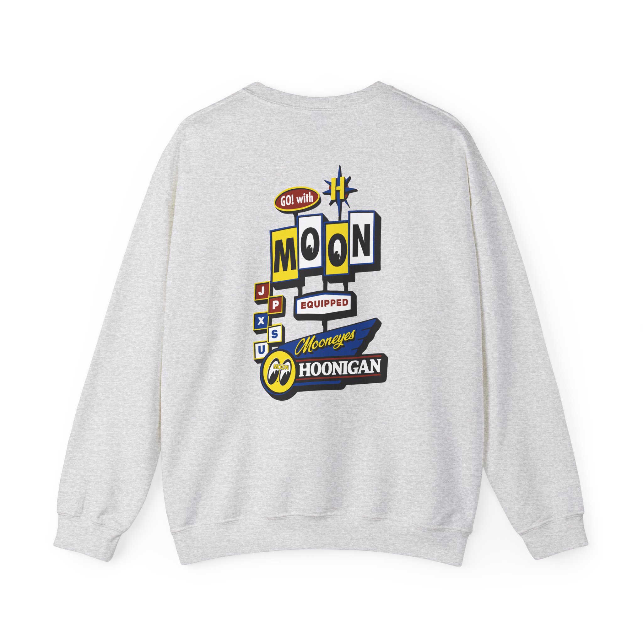 Ken Block Hoonigan X Mooneyes Moonmotel Unisex Heavy Blendâ„¢ Crewneck Sweatshirt