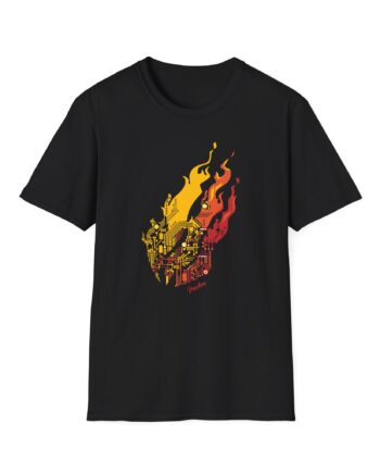 Preston Circuit Flame Unisex Softstyle T-Shirt