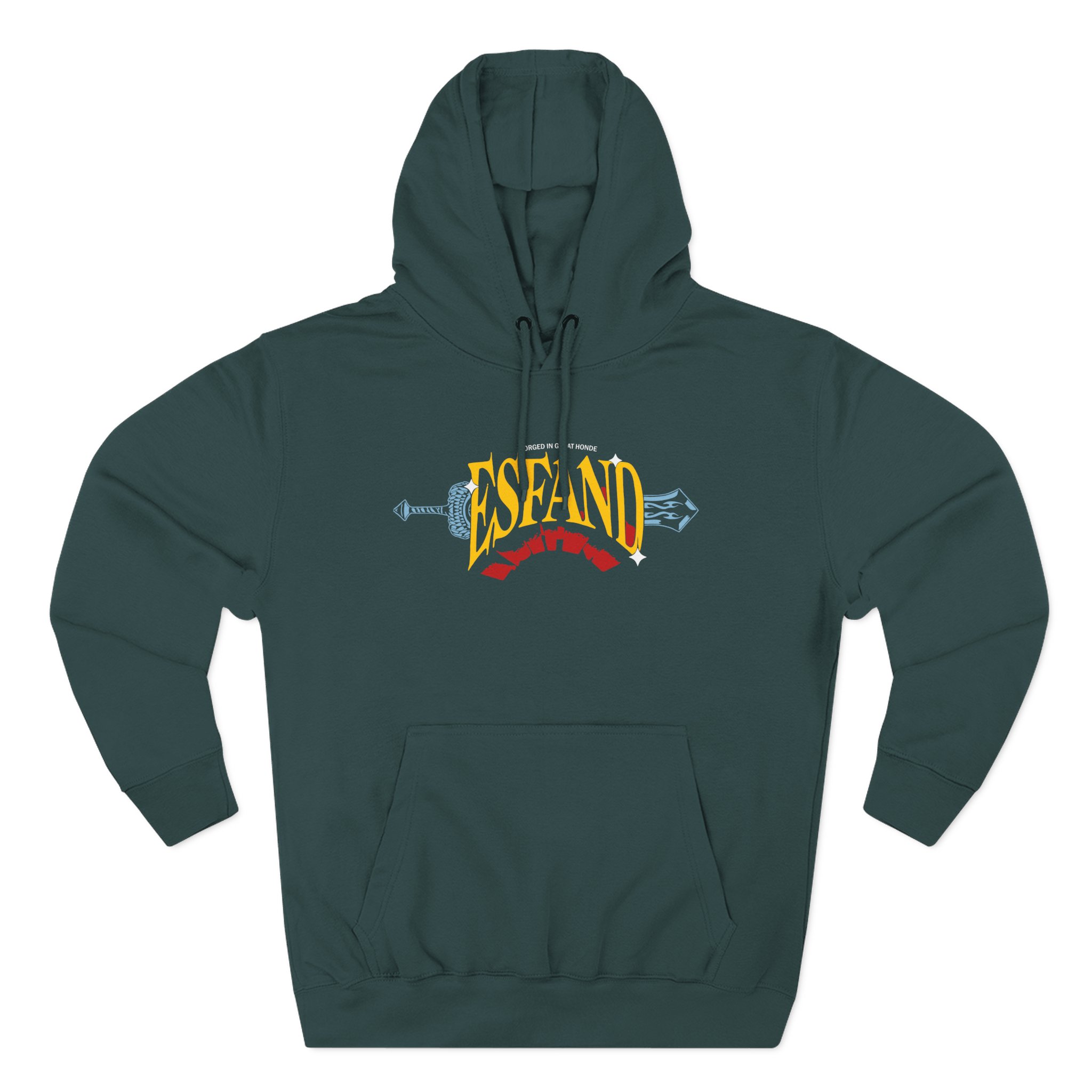 Esfand Three-Panel Fleece Hoodie