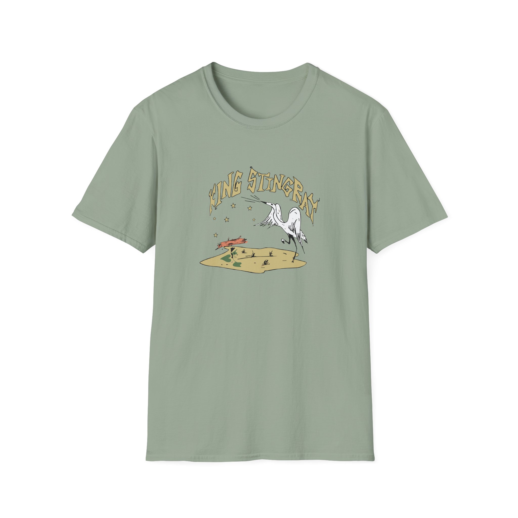 King Stingray Ivory Bird Unisex Softstyle T-Shirt