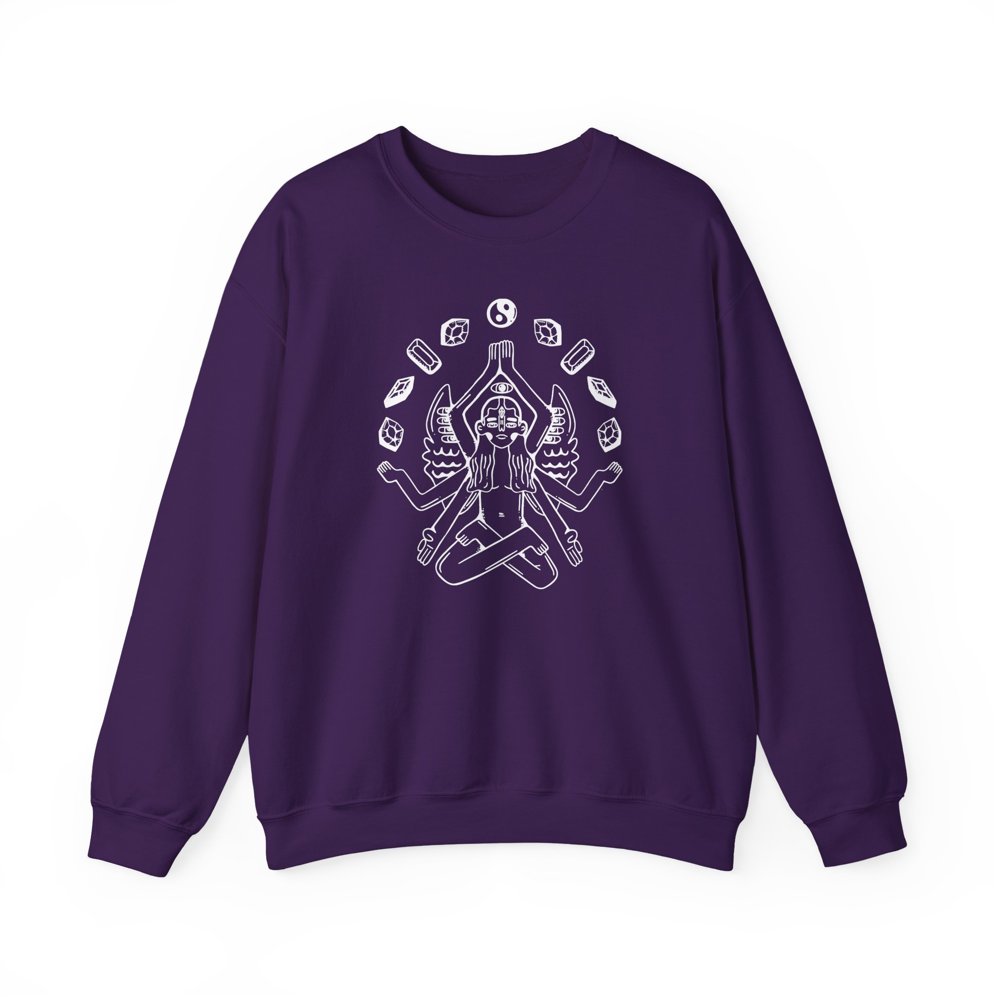 Zingara Lotus Unisex Heavy Blendâ„¢ Crewneck Sweatshirt