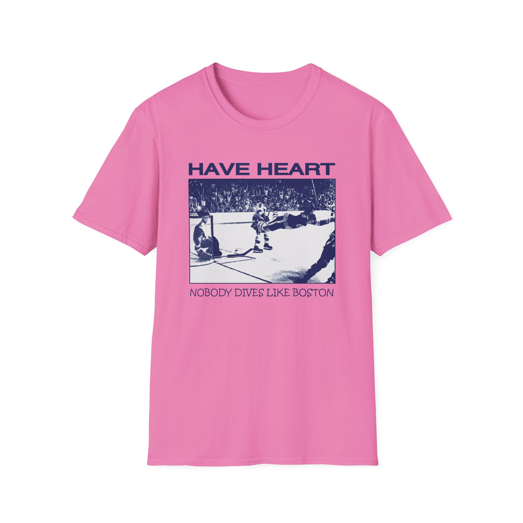 Have Heart Nobody Dives Like Boston Unisex Softstyle T-Shirt