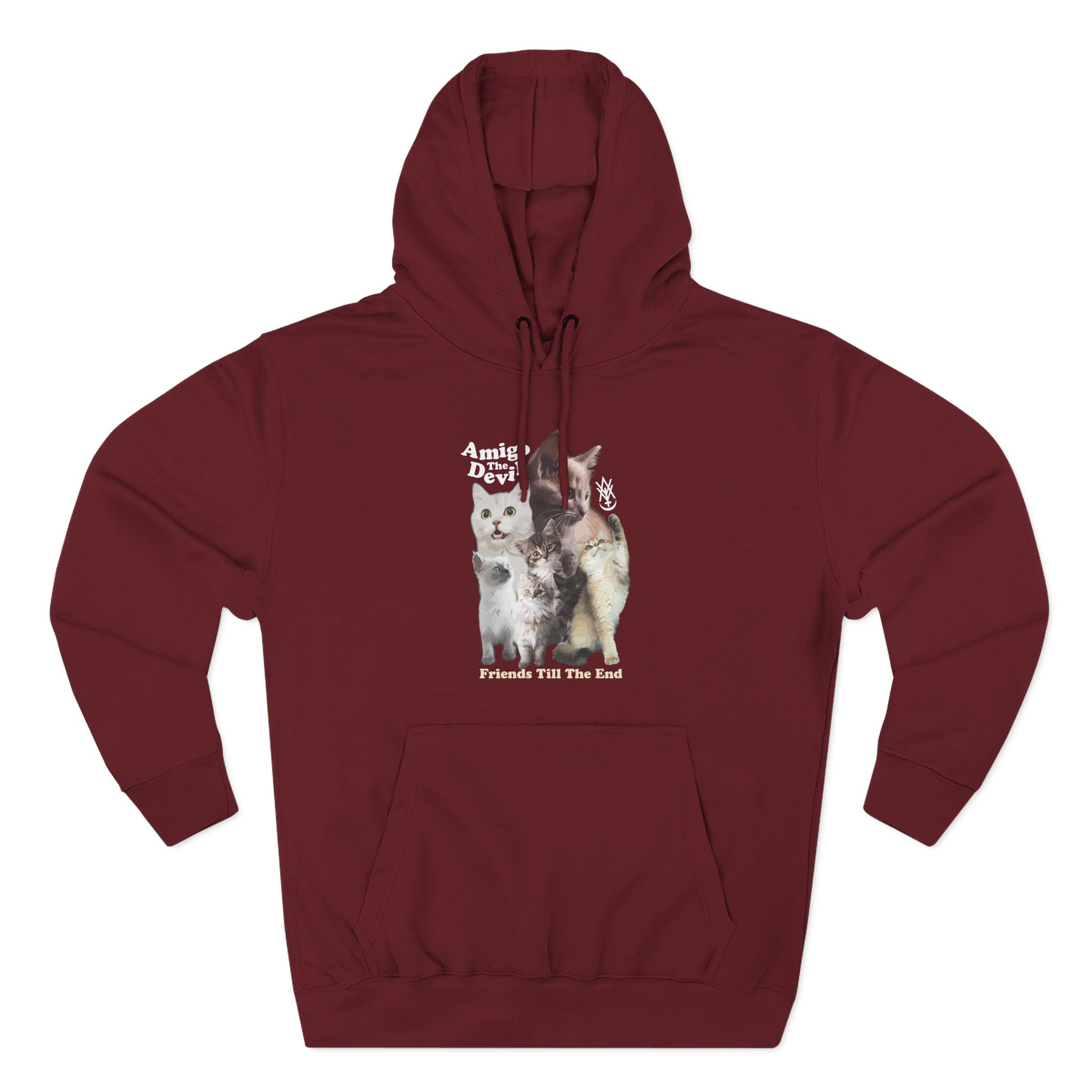 Amigo the Devil Too Many Puppies Three-Panel Fleece Hoodie
