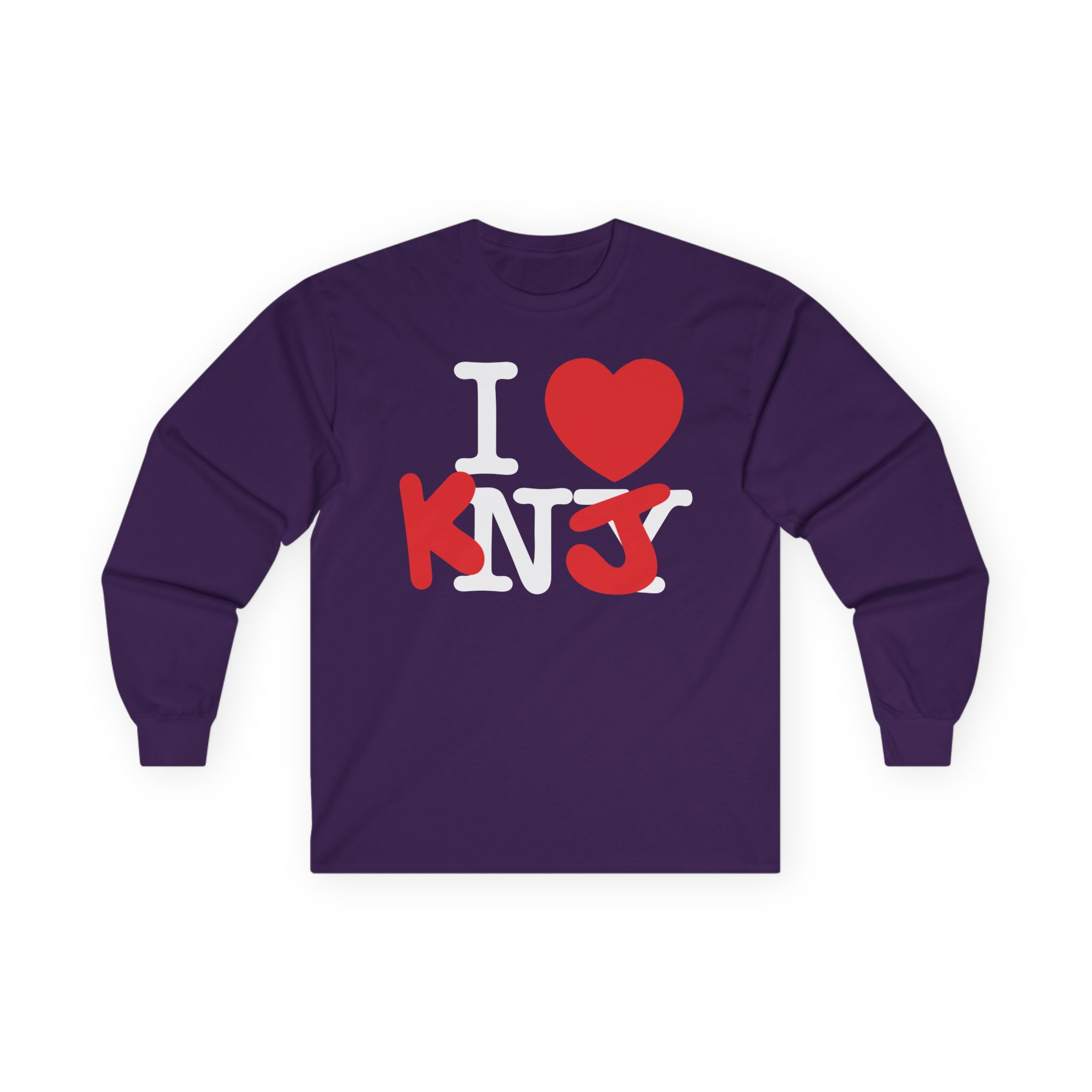 KNJ I Love Unisex Ultra Cotton Long Sleeve Tee