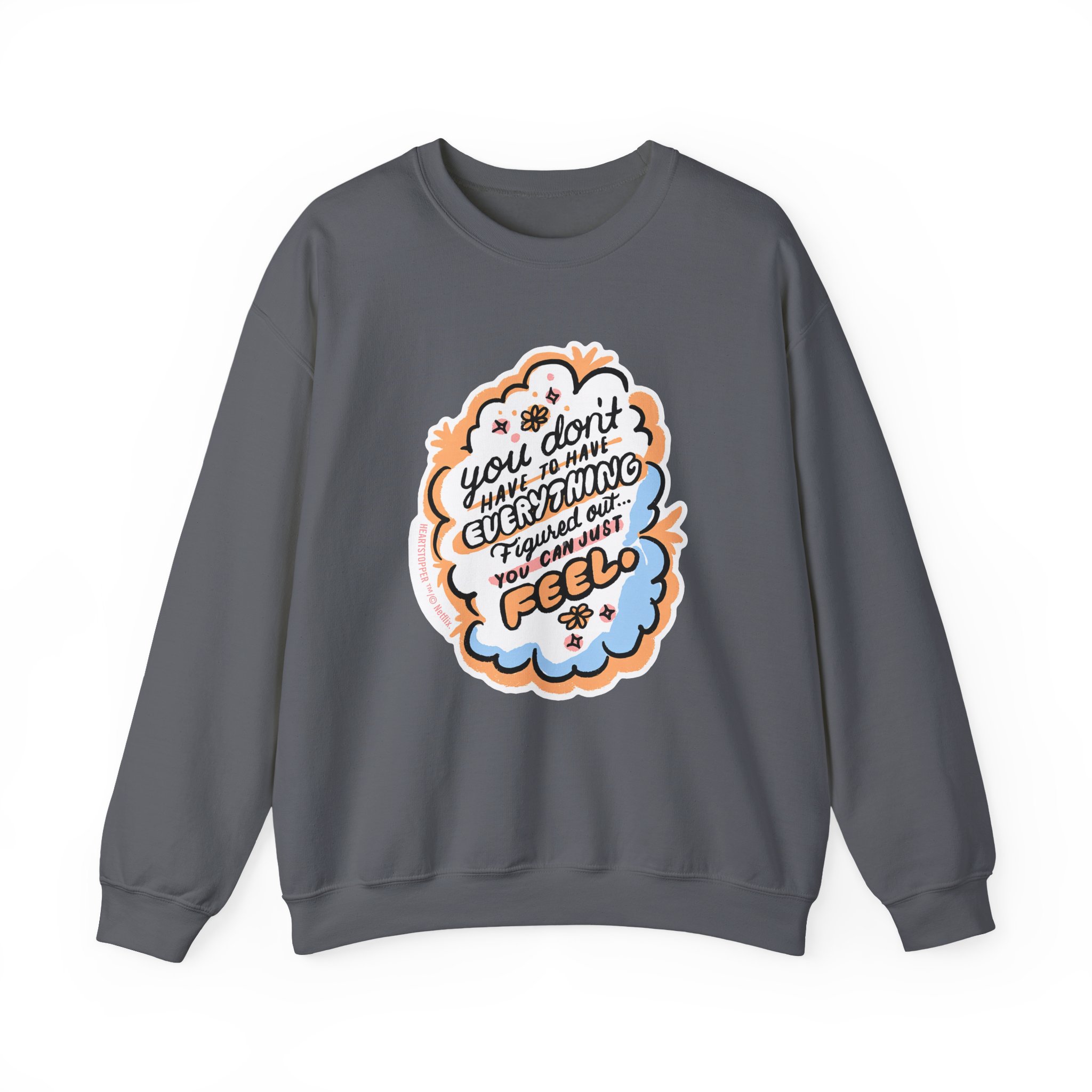 Heartstopper You Can Just Feel Unisex Heavy Blendâ„¢ Crewneck Sweatshirt